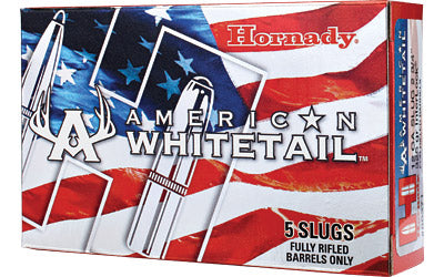 Hornady American Whitetail, 20 Gauge, 2.75", 325 Grain, Rifled Slug, 5 Round Box 86271