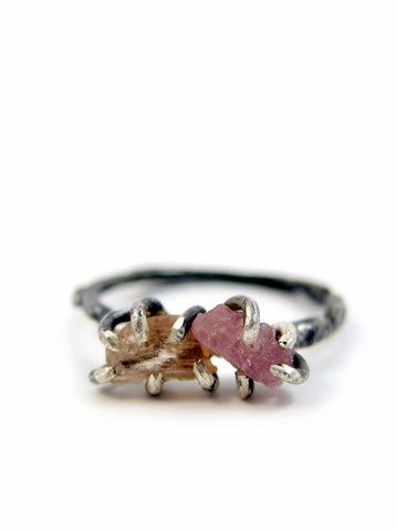 Callirrhoe Jewellery double gemstone ring