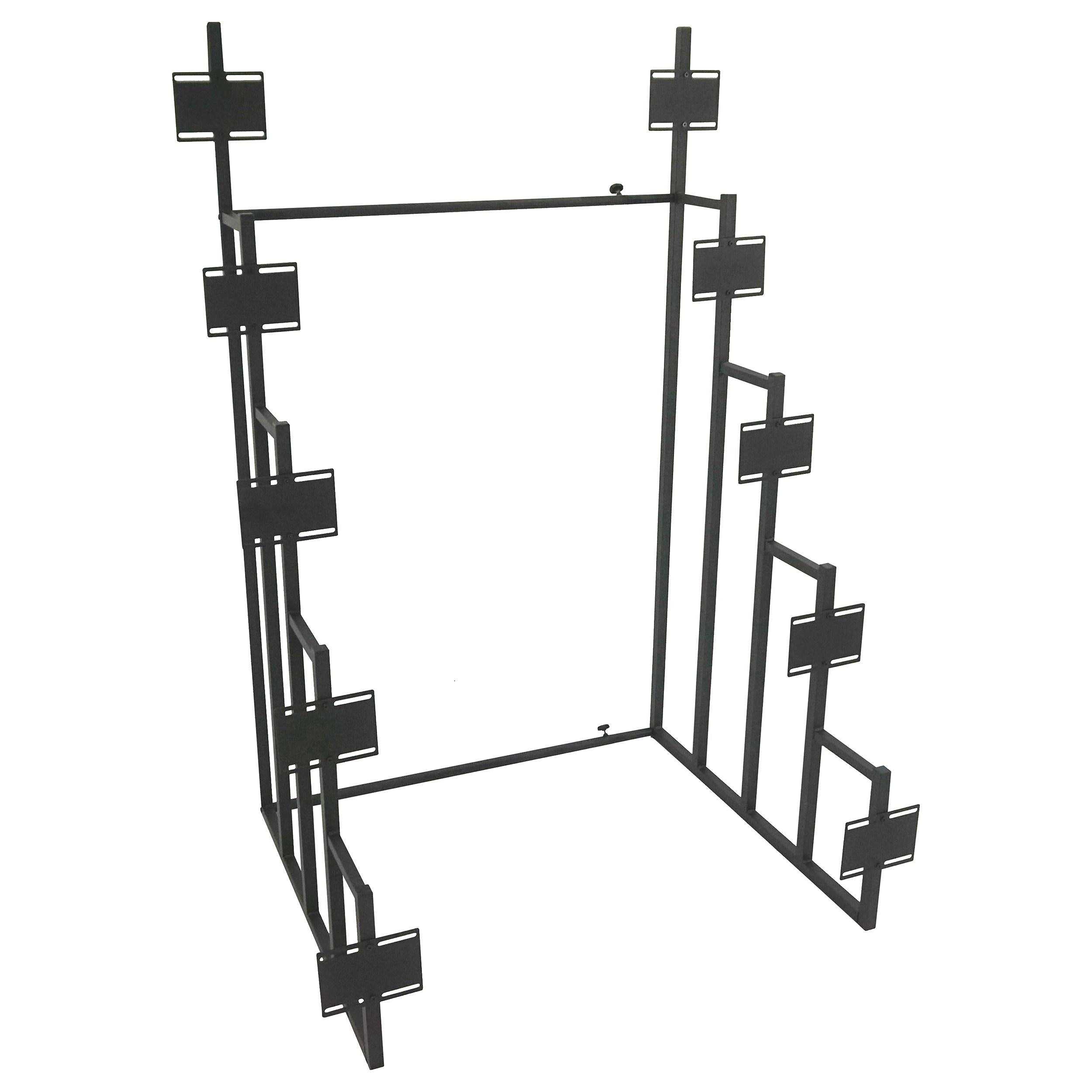 Black 5-tier Duarto Headboard Display Rack