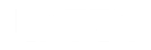 Text logo of 'EATER' in bold, white font on a black background.