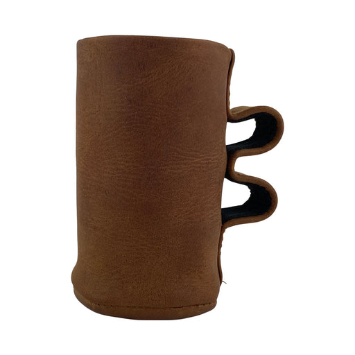 Rustic Leather Pint Sleeve with Handle Handmade by Hide & Drink Charcoal Black