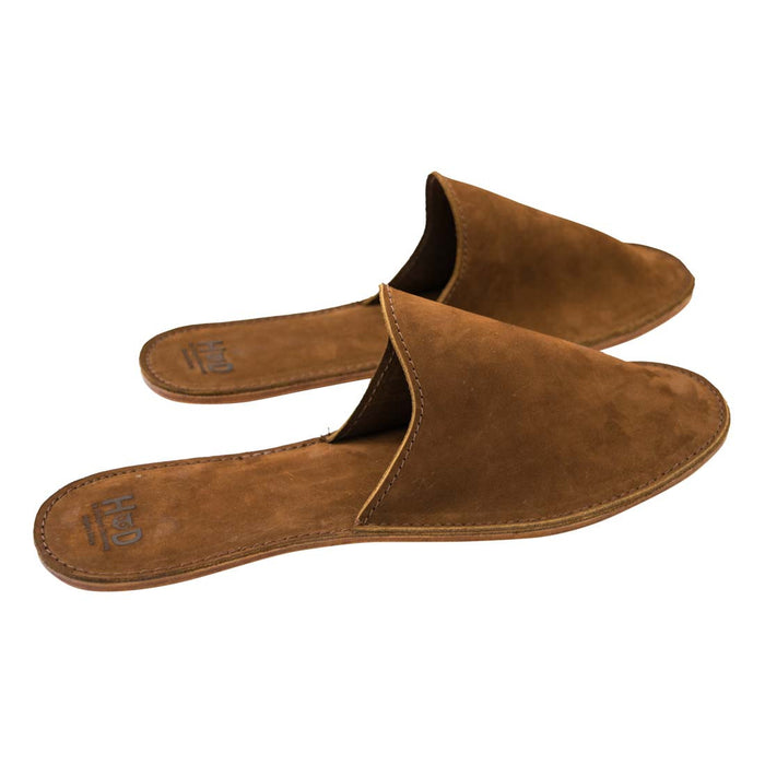 leather bedroom slippers