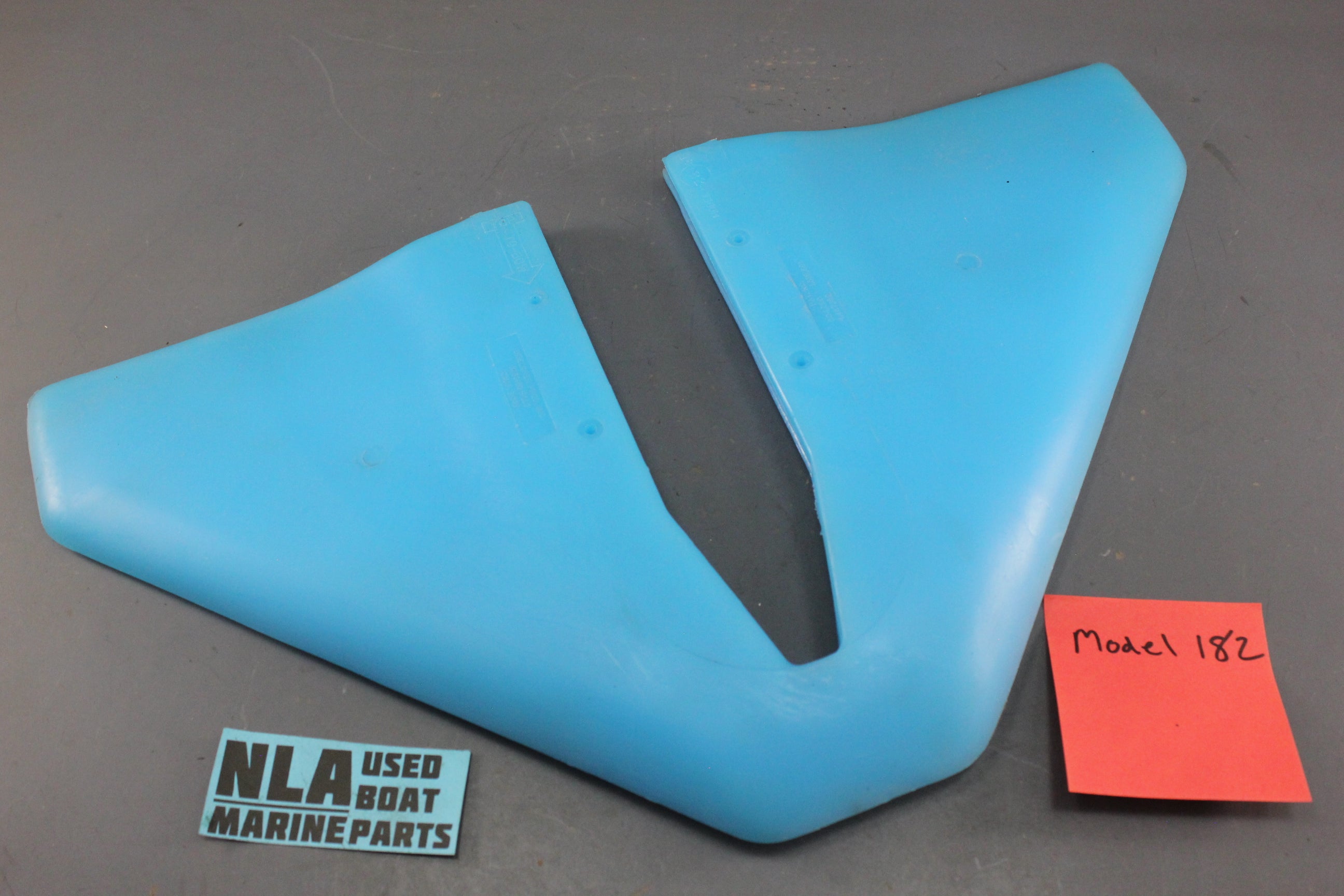 DOEL-FIN Model 182 Whale Tail Horizontal Stabilizer Mercury Outboard Blue Fin