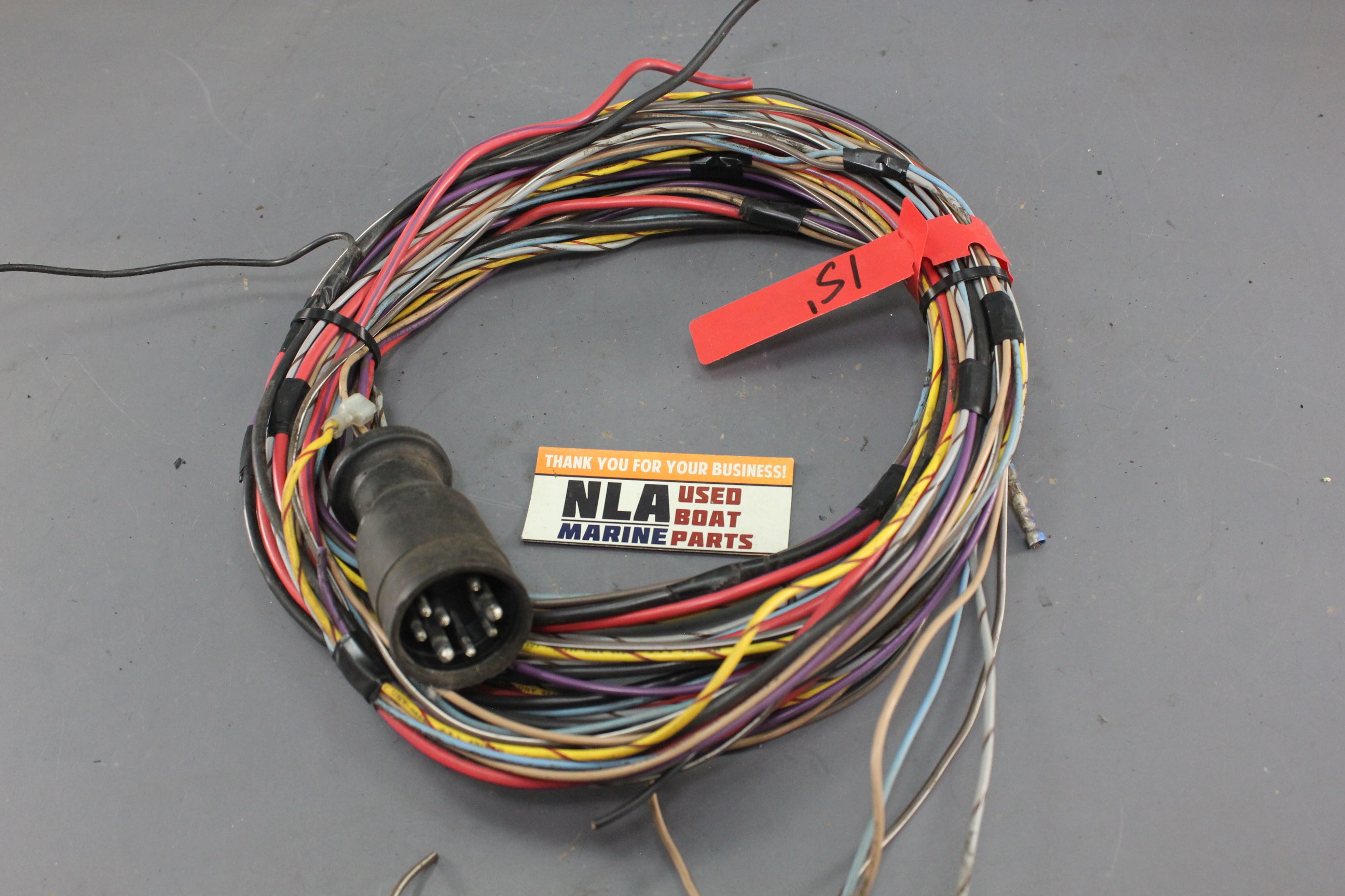 MerCruiser 15' 8-Pin Wire Wiring Harness Dash to Motor Gauges No Plug End