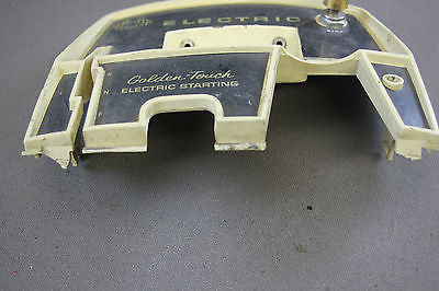 McCulloch 7.5hp Ted Williams 1969 Electric Start Front Face Cover Plate Control