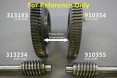 OMC Stringer Steering Worm Gear Wheel 0910354 910354 Upper gearcase Sterndrive