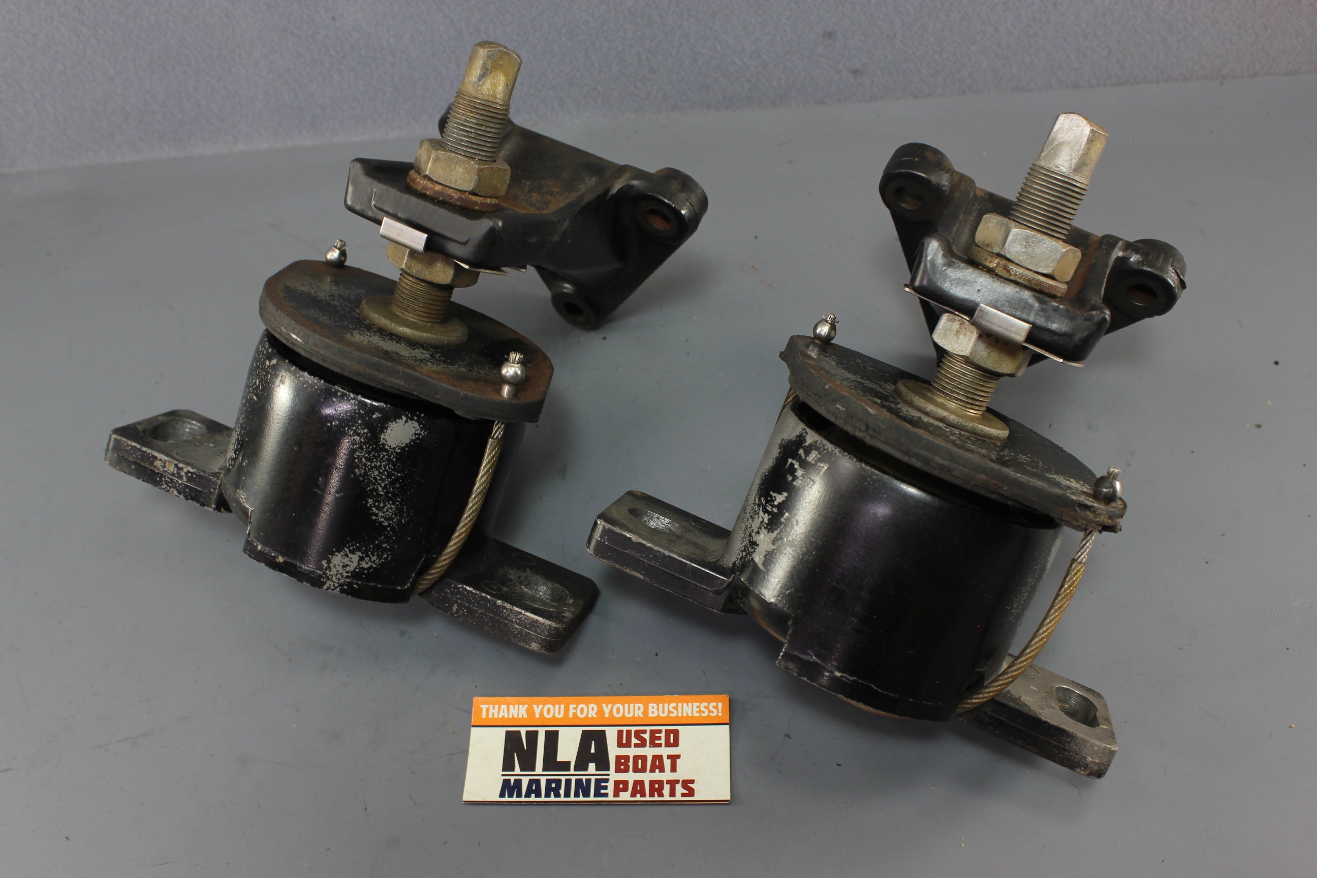 MerCruiser 18098A3 18645T Front Engine Fluid Mount 4.3L V6 Gen II Pair 1987-93