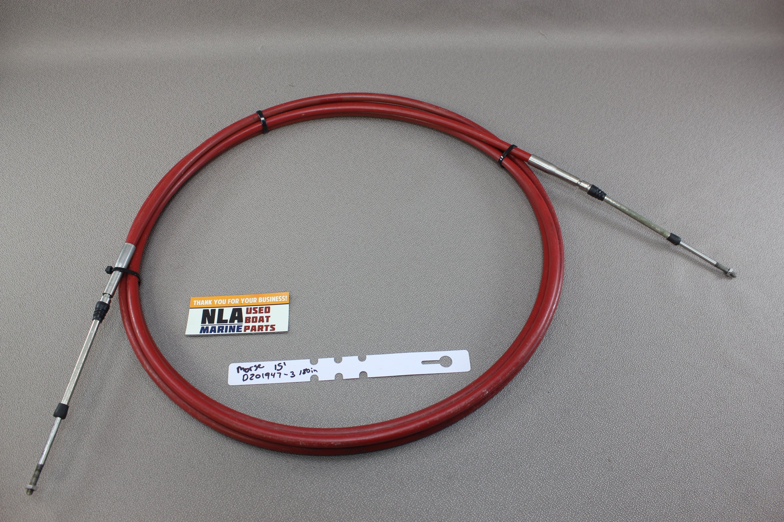 Morse D32377-003-0180.0 Universal Type 33C Control Cable 15' ft Throttle Shift