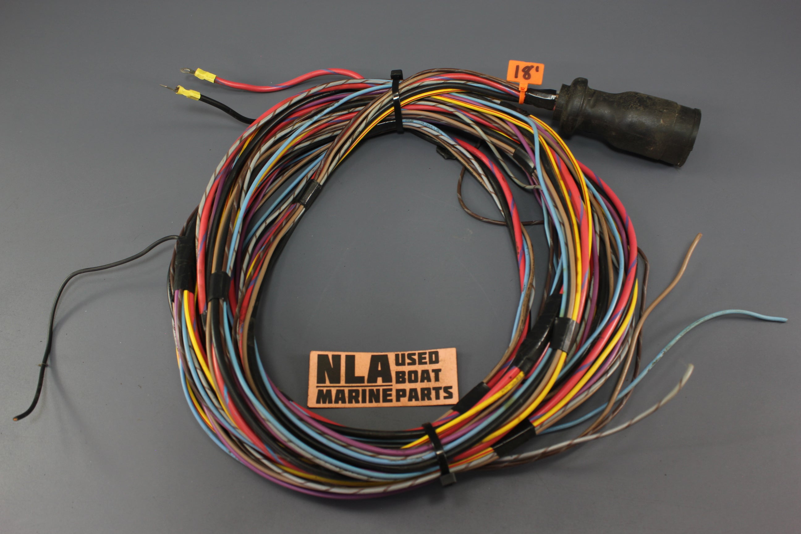 MerCruiser 18' 8-Pin Wire Wiring Harness Dash to Motor Gauges No Plug End