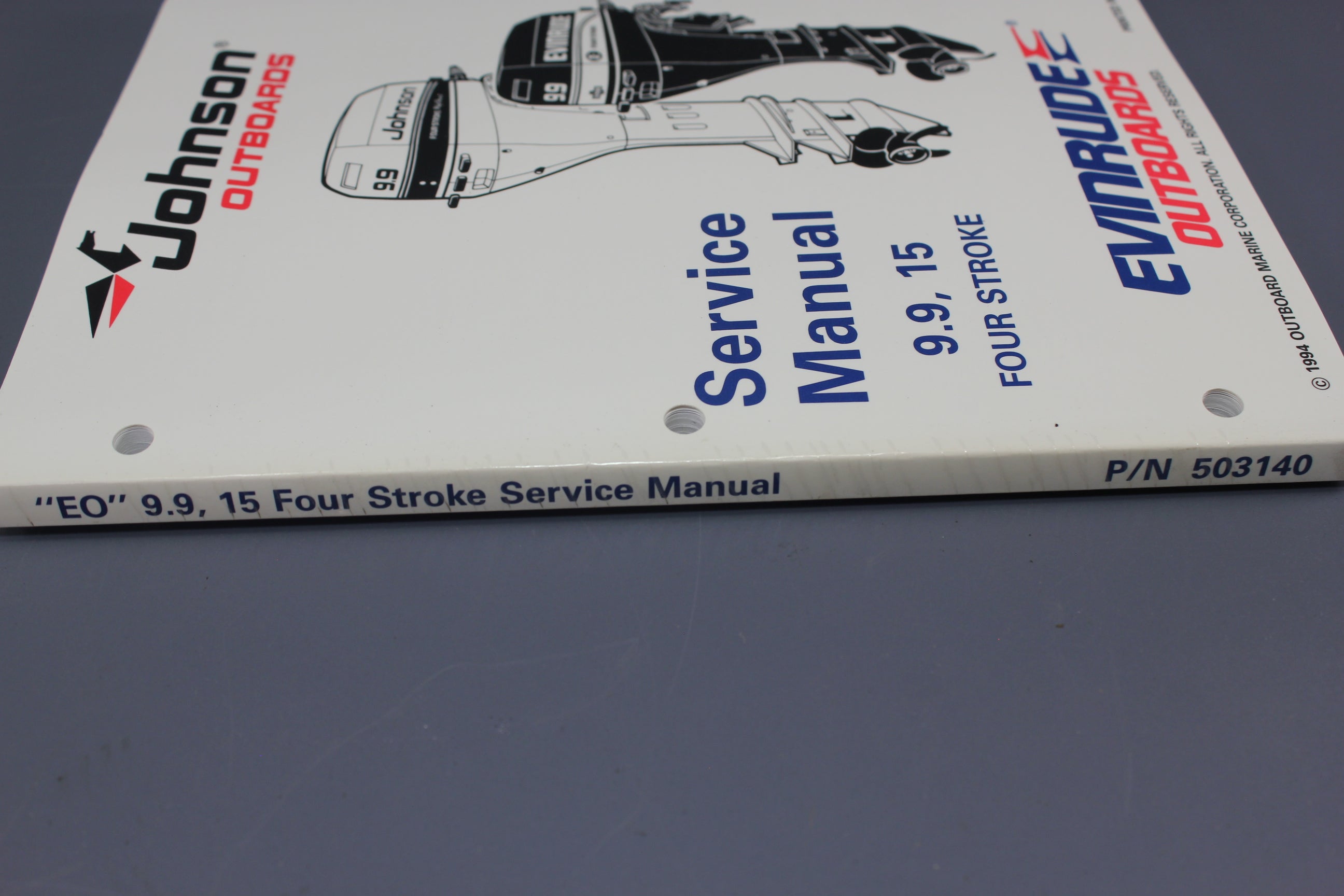 Johnson Evinrude P/N 503140 EO 9.9hp 15hp 1995 4-stroke Service Manual Shop