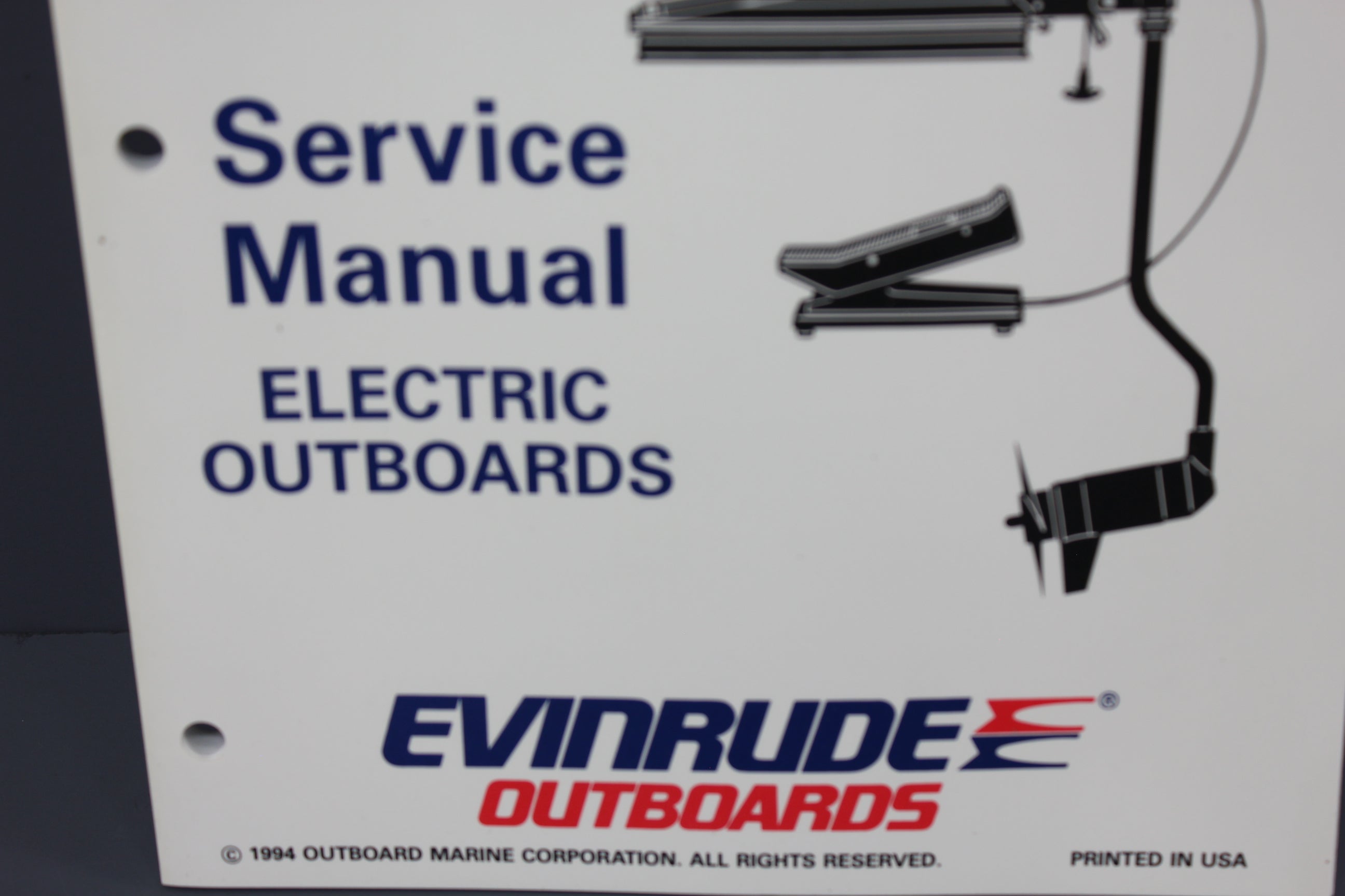 Johnson Evinrude P/N 503139 EO Electric Outboards Trolling Motor Service Manual