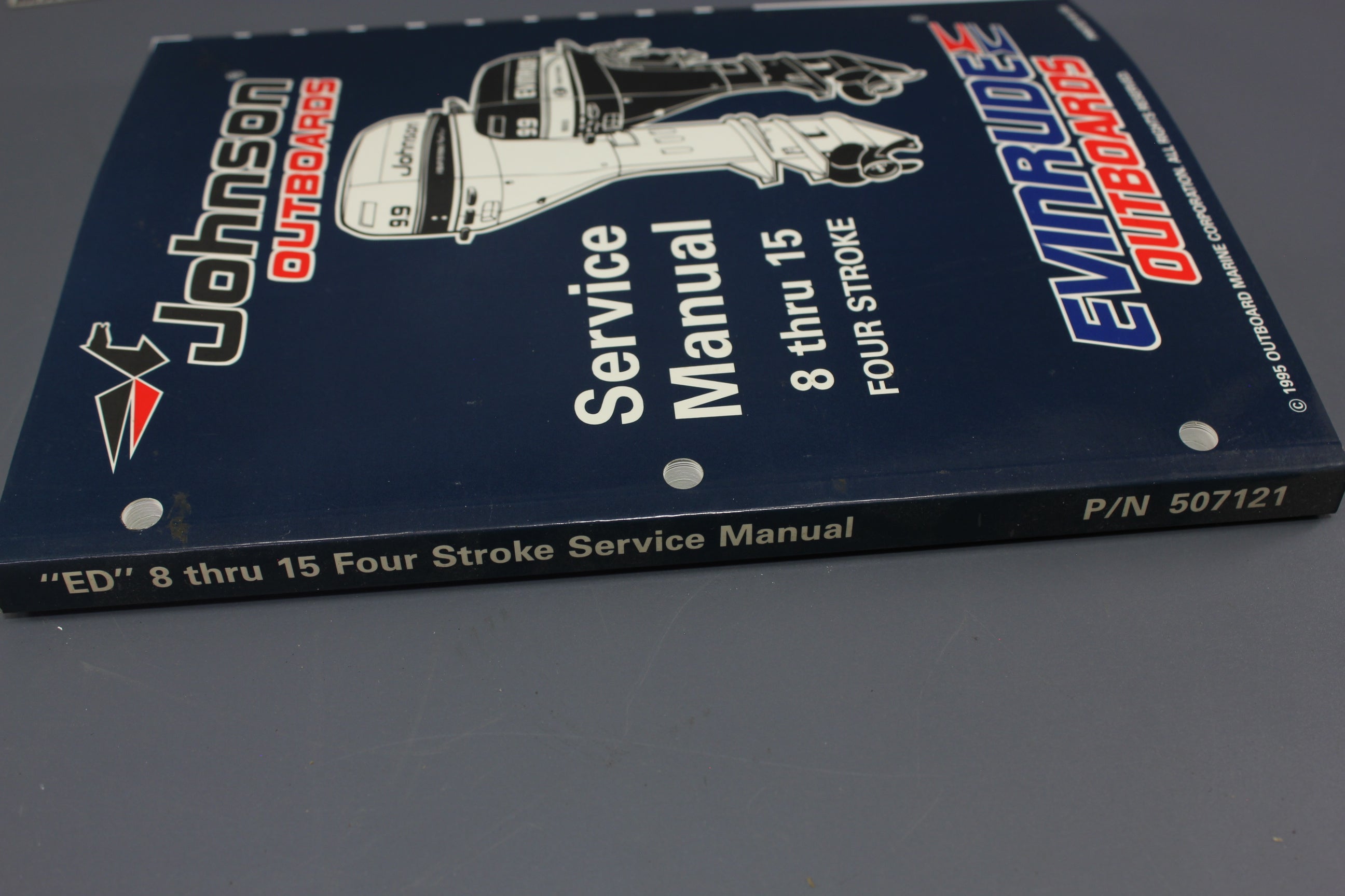 Johnson Evinrude P/N 507121 ED 8hp 9.9hp 15hp 1996 4-stroke Service Manual Shop