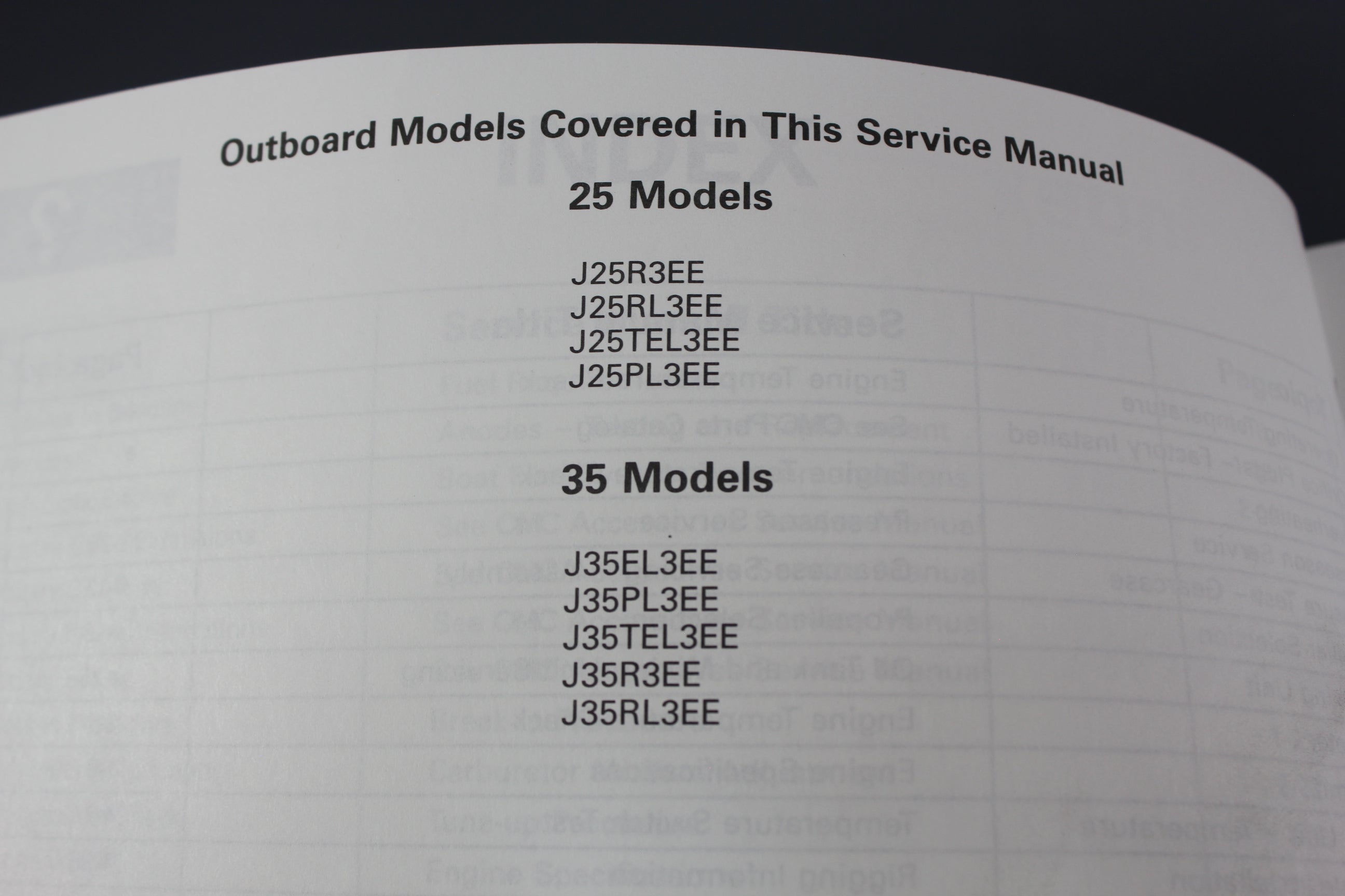 Johnson Evinrude P/N 787029 EE 25hp 35hp 1999 3-Cylinder Service Manual Shop