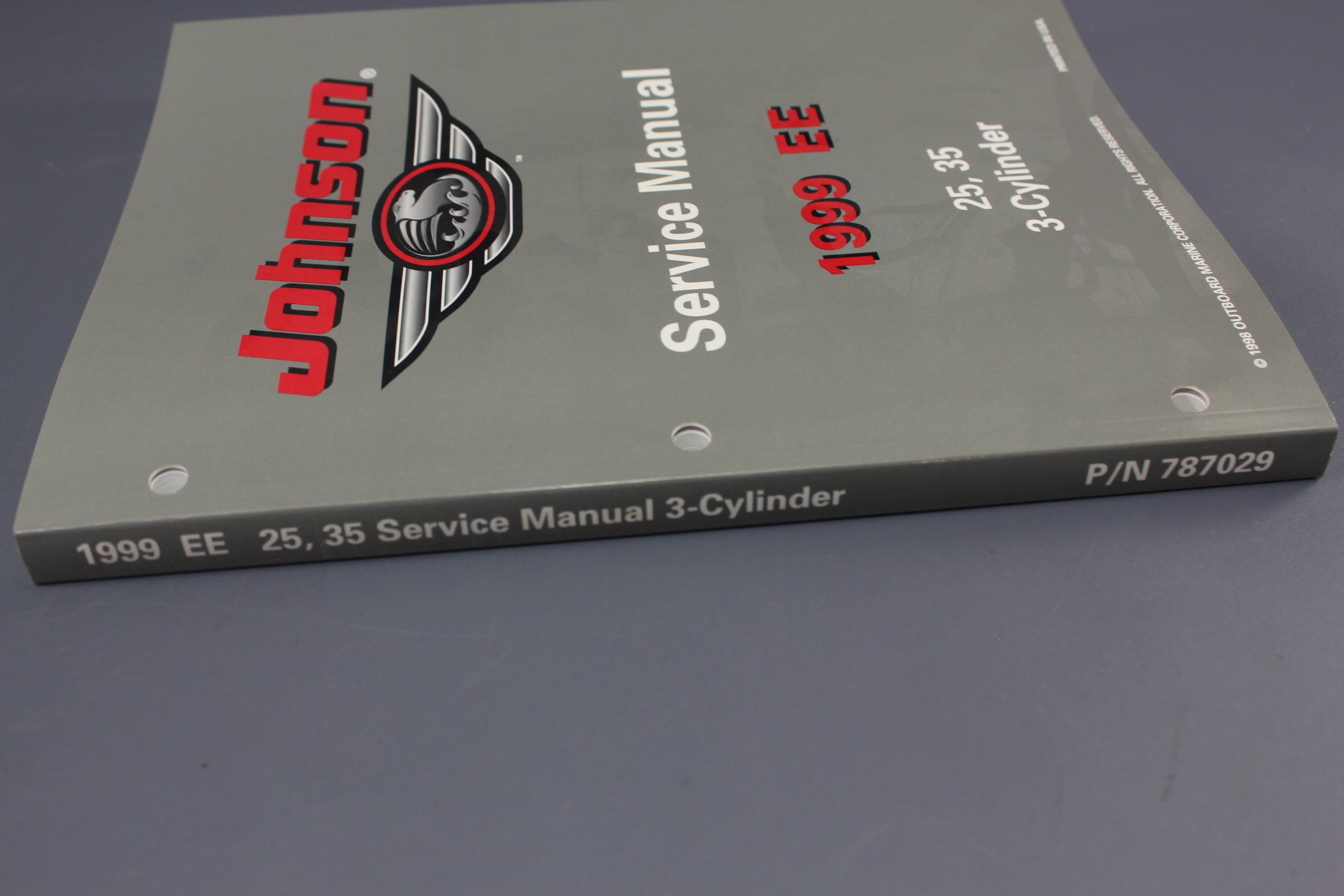 Johnson Evinrude P/N 787029 EE 25hp 35hp 1999 3-Cylinder Service Manual Shop