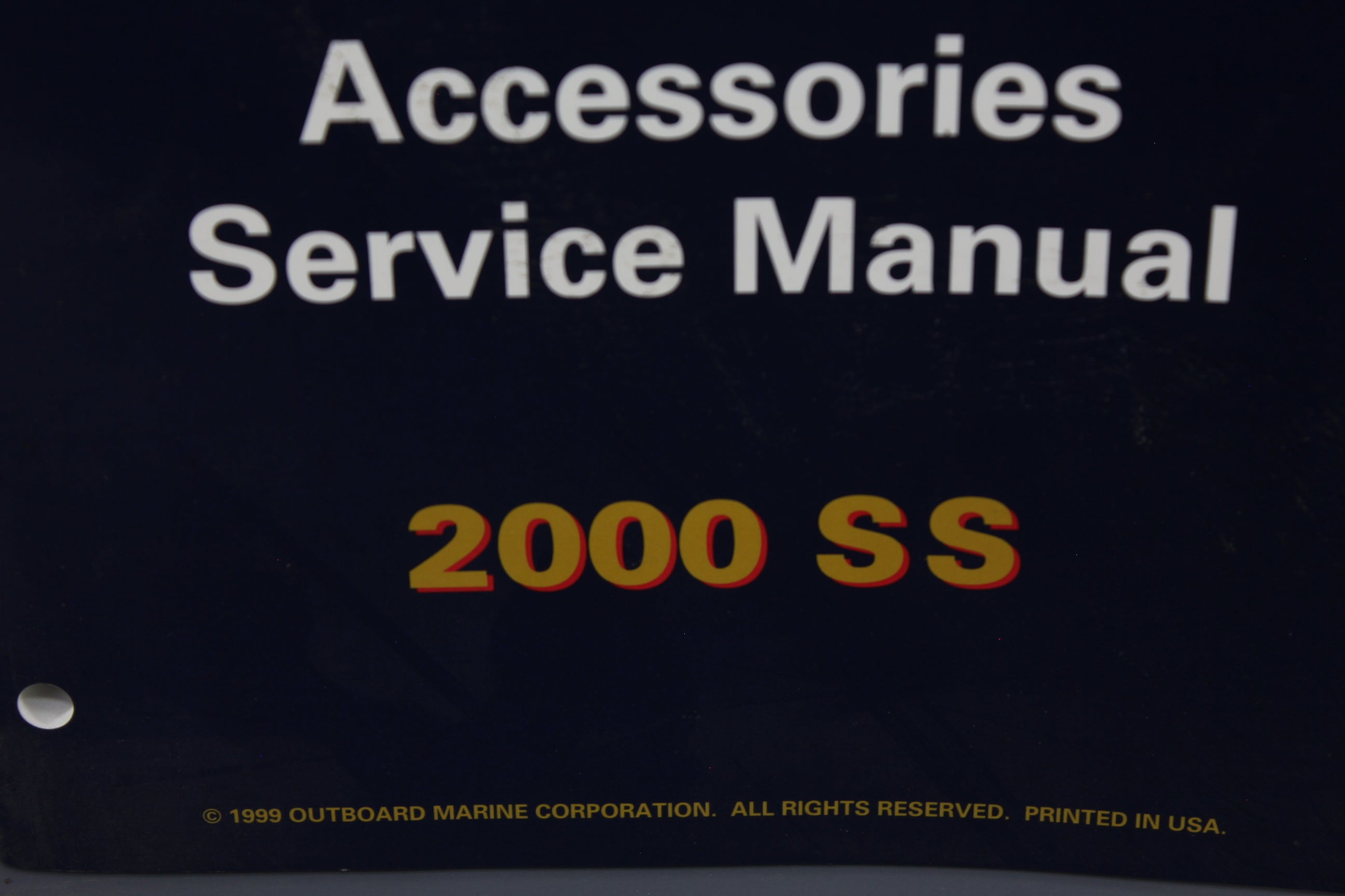 Evinrude Johnson P/N 787065 SS Accessories Controls 2000 Service Manual Shop