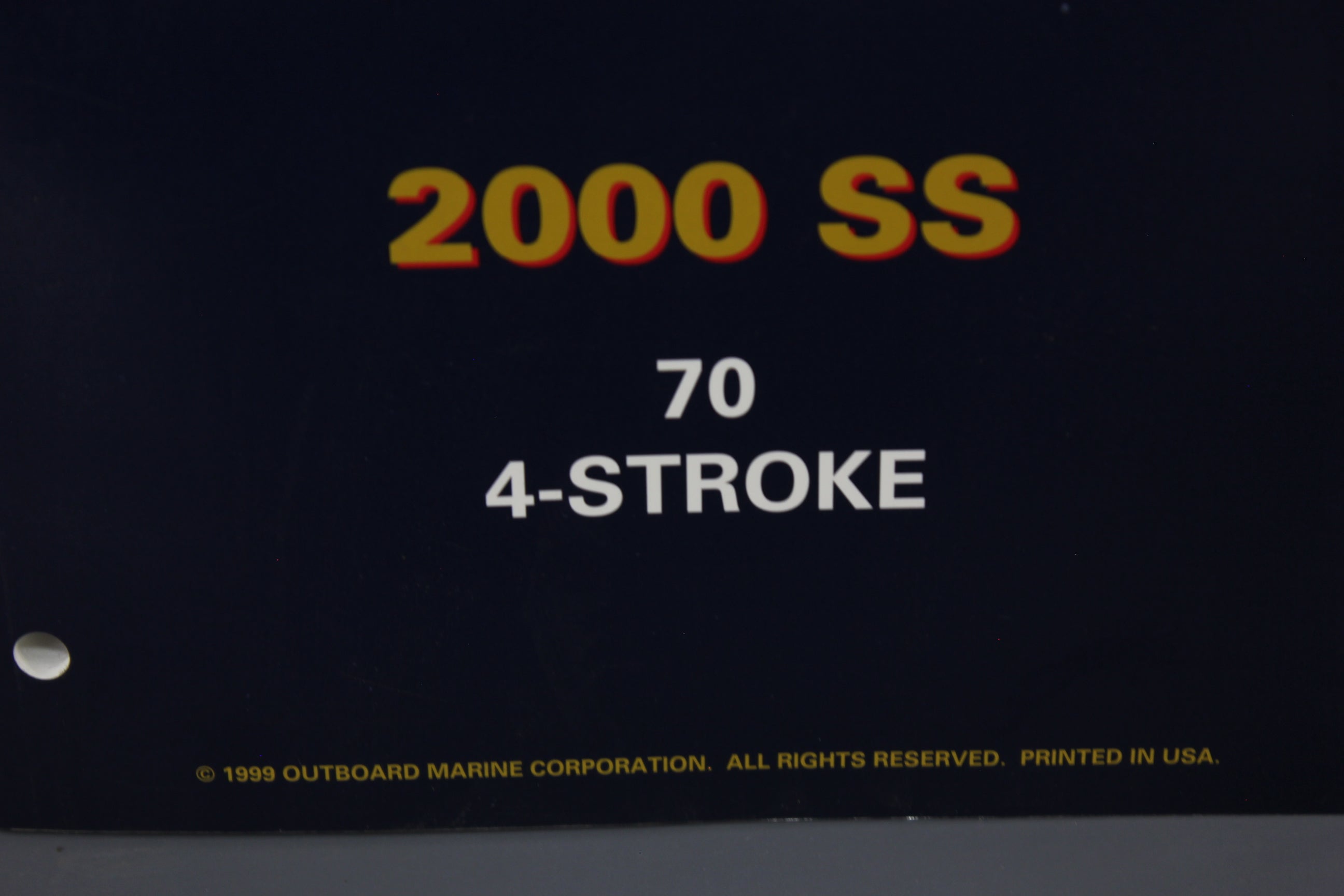 Evinrude Johnson P/N 787062 SS 70hp 2000 4-stroke Service Manual Shop Repair