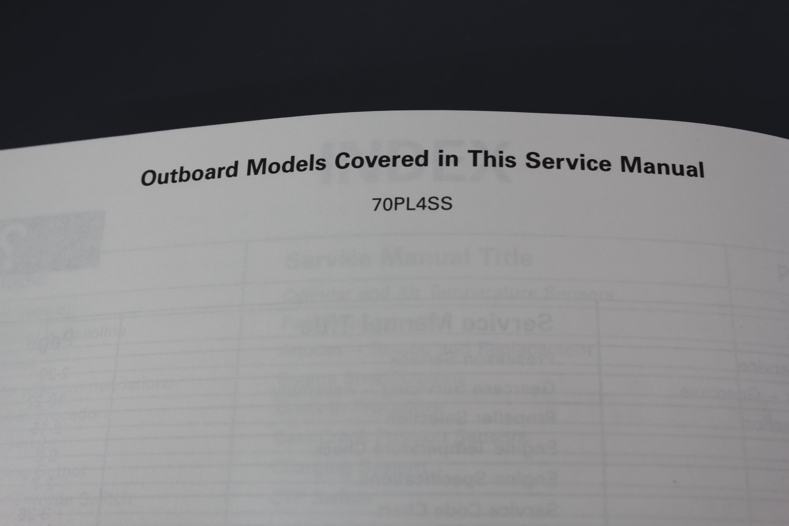 Evinrude Johnson P/N 787062 SS 70hp 2000 4-stroke Service Manual Shop Repair