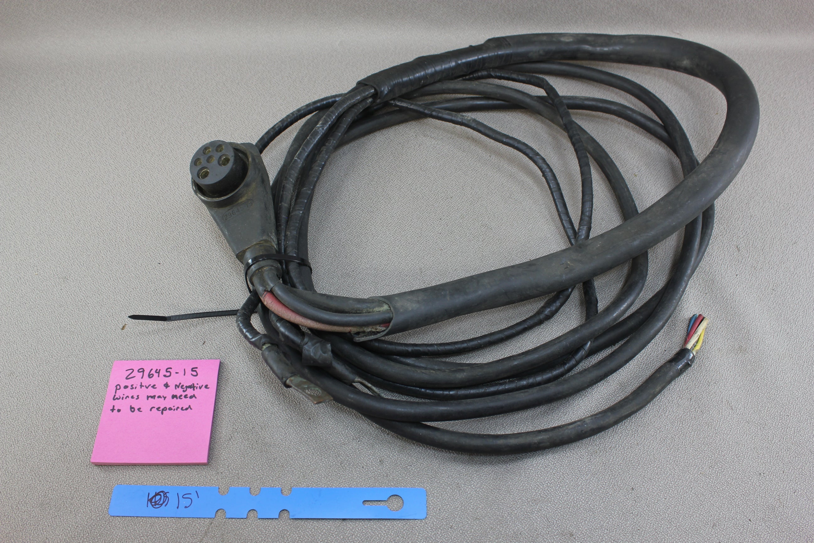 Mercury A-29645-15 15' Outboard Wiring Harness Pre-1965 650 800 Wire Control Box