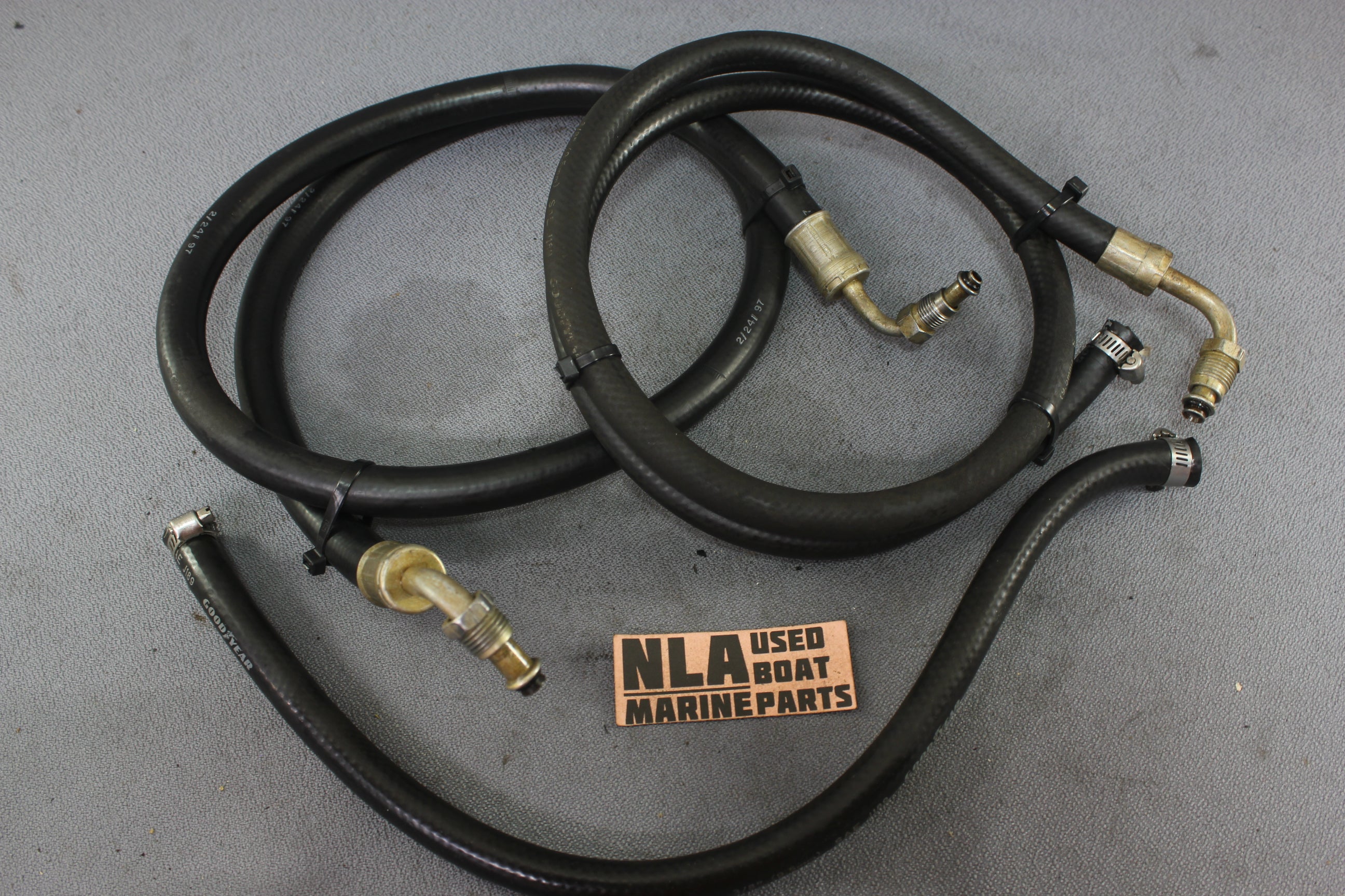 MerCruiser 32-806221-42 32-806222-16 5.0L 5.7L 350 7.4L 454 Power Steering Hoses