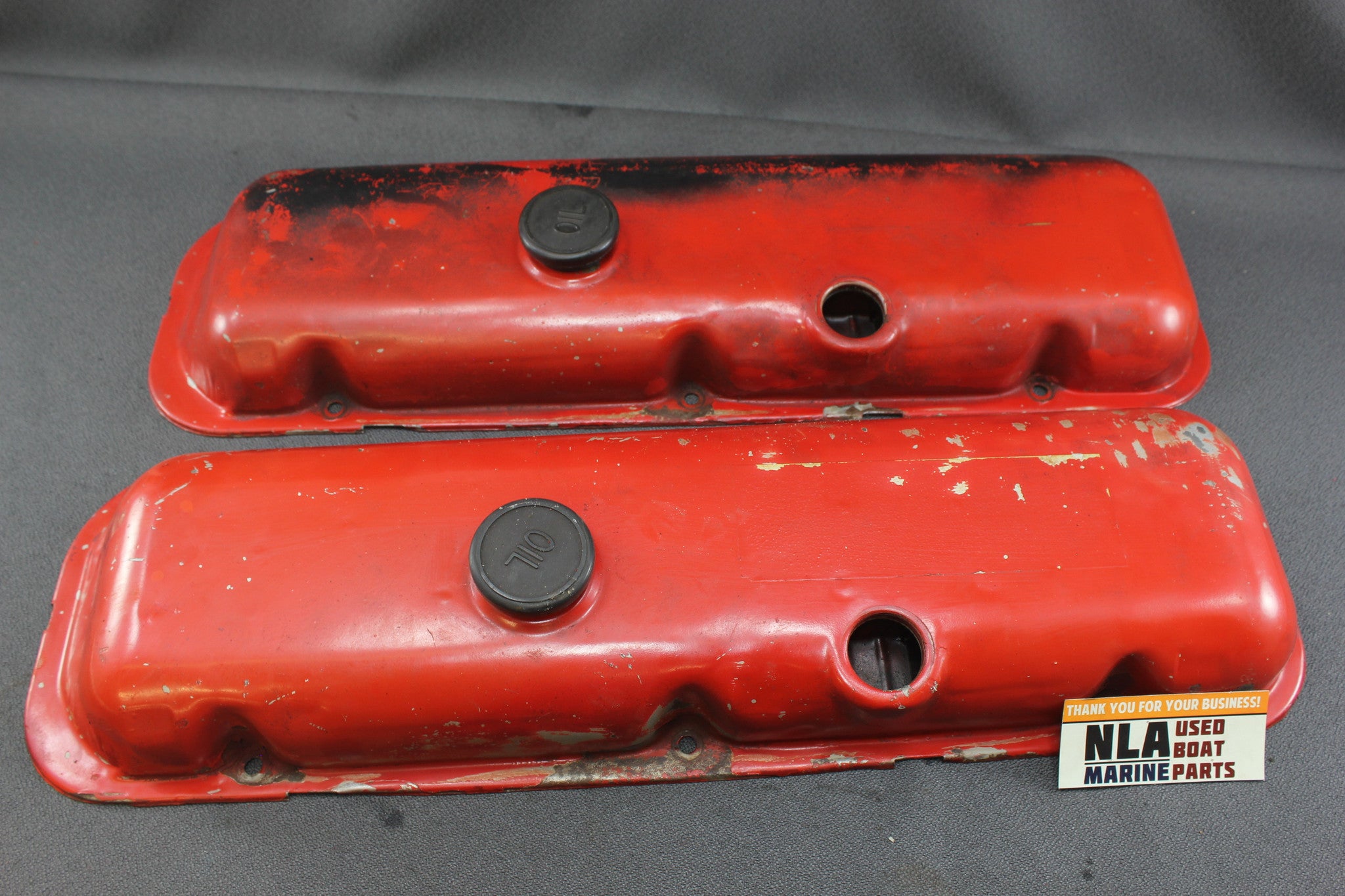 Chevy GM Steel Valve Rocker Covers Older BBC 454 502 1980s 7.4L 8.2L Corvette