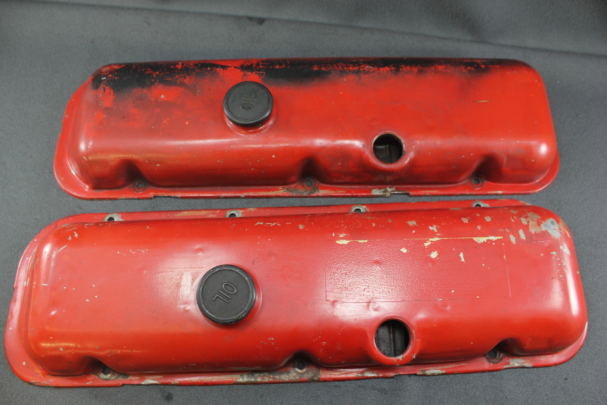 Chevy GM Steel Valve Rocker Covers Older BBC 454 502 1980s 7.4L 8.2L Corvette