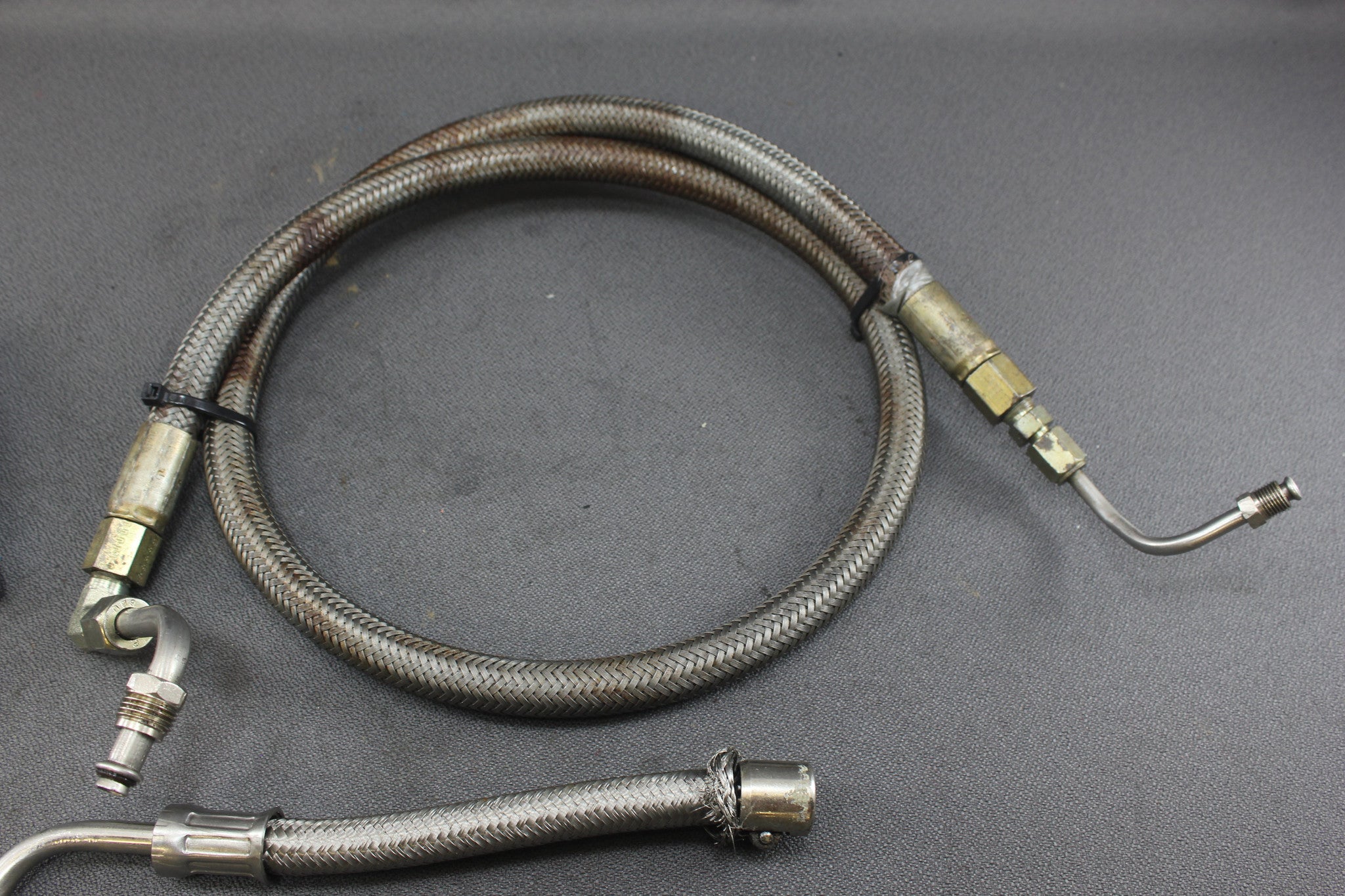 OMC King Cobra V8 350 5.7L 985547 985546 Power Steering Pressure Return Hose Set