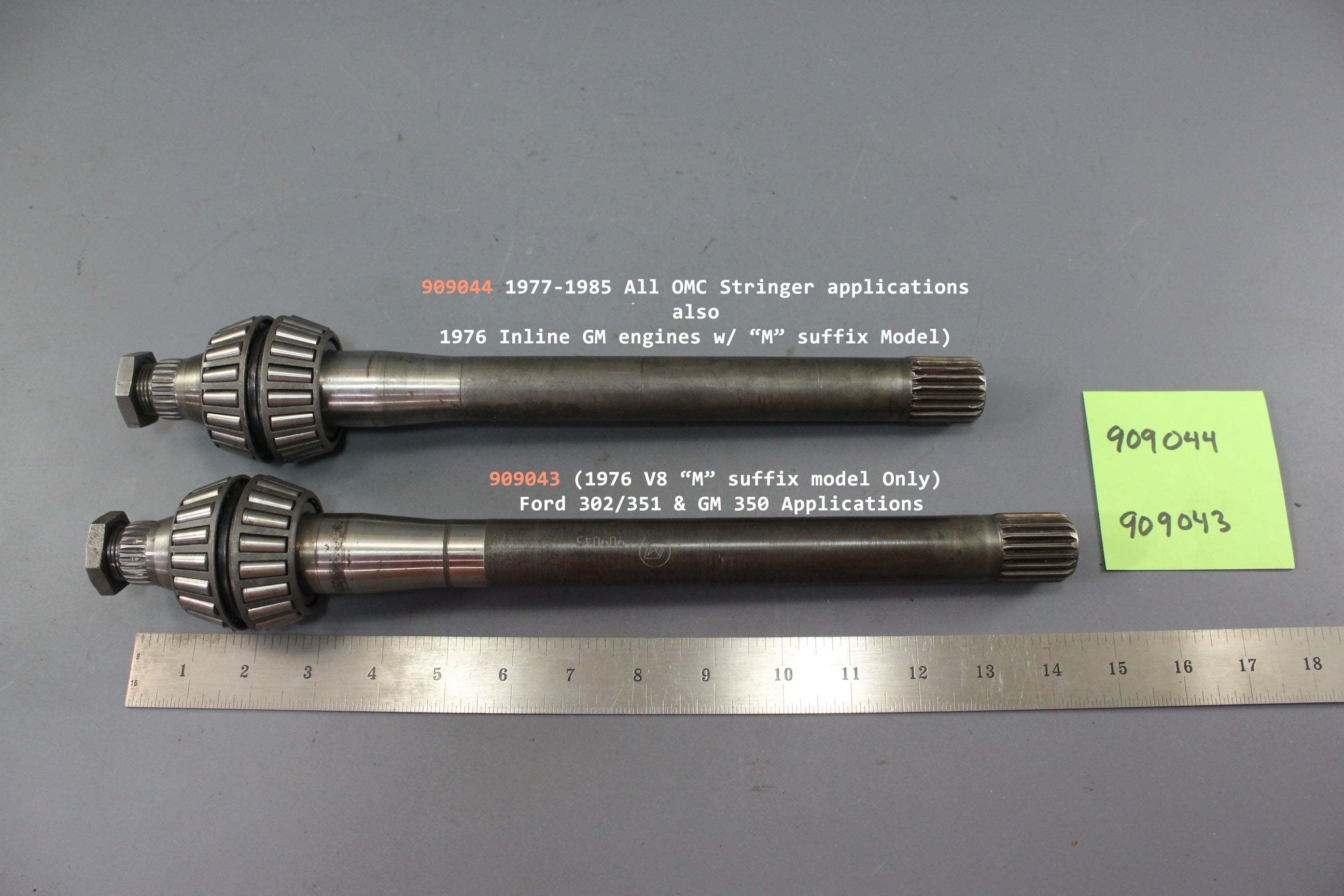 OMC 909044 0909044 Stringer Intermediate Housing Drive Shaft 3.0L 3.8L 5.0L 5.7L