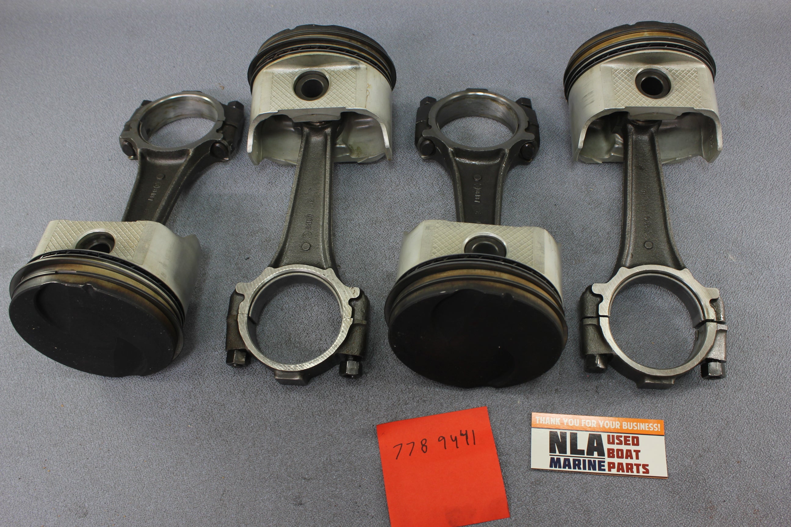 MerCruiser 778-9441A3 759-8312A2 3.7L 470 488 170hp 188hp Piston Connecting Rod