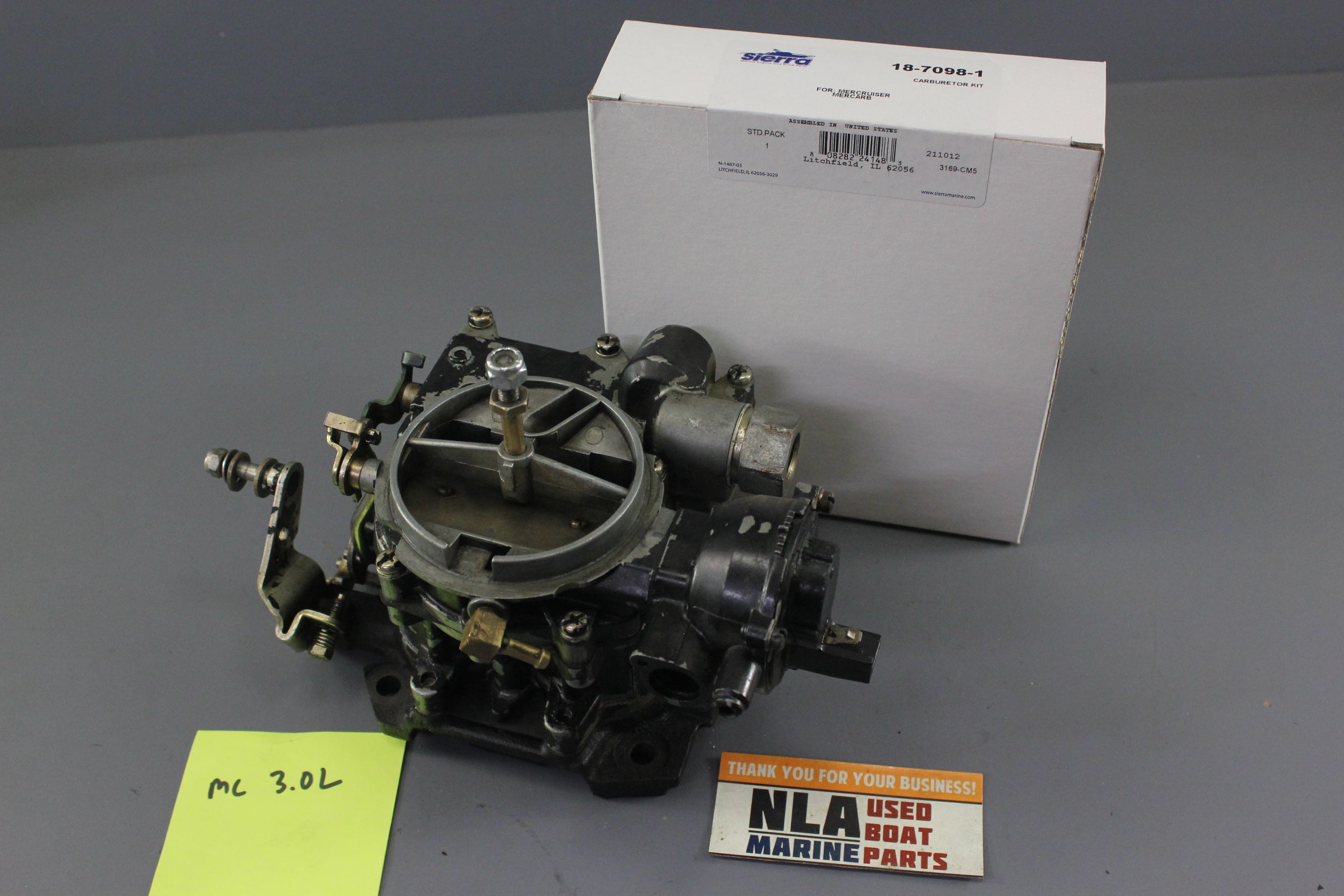 MerCruiser 1389-9562A1 3.0L Litre MerCarb 140hp Carburetor 2.5L 120hp 1389-8490