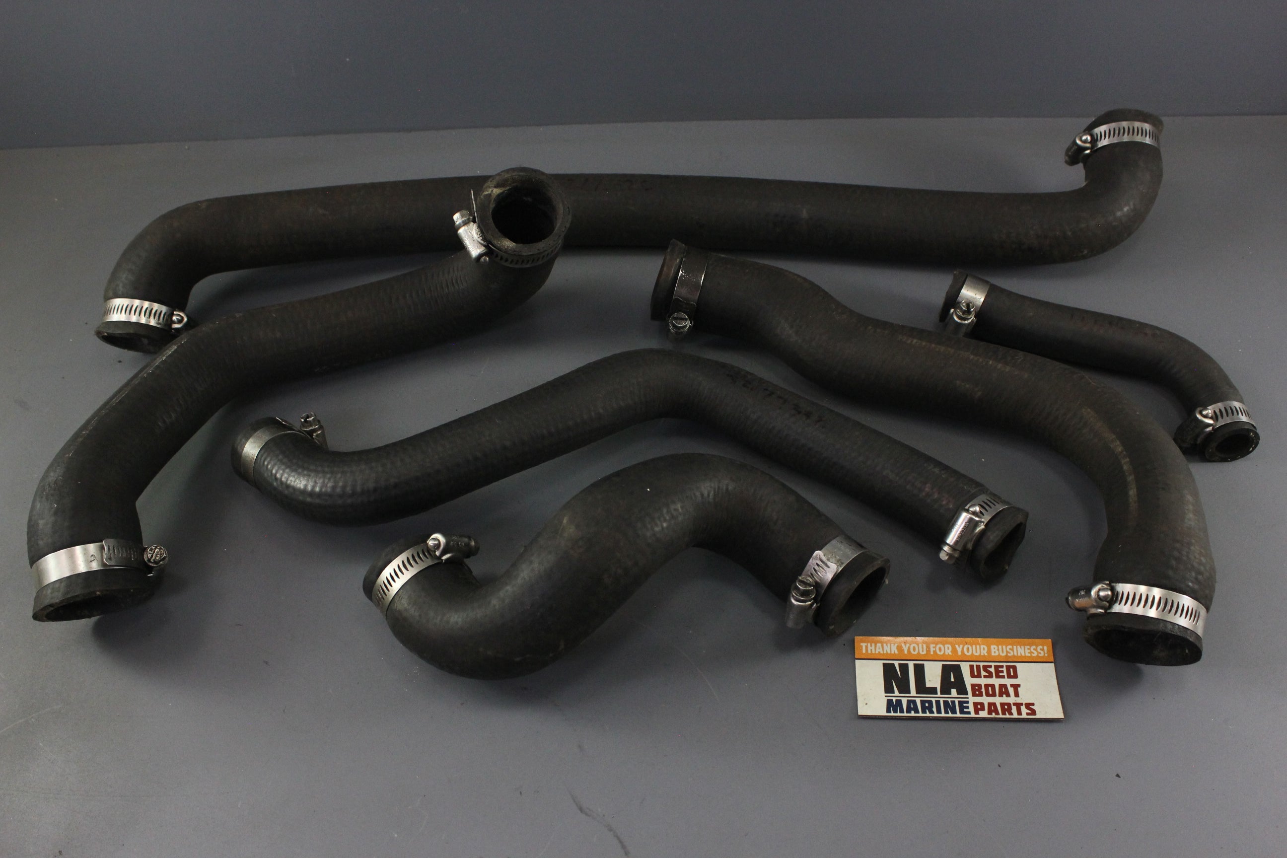 MerCruiser 470 485 170hp 3.7L Heat Exchanger Cooling Hoses Set 32-77331 32-76326