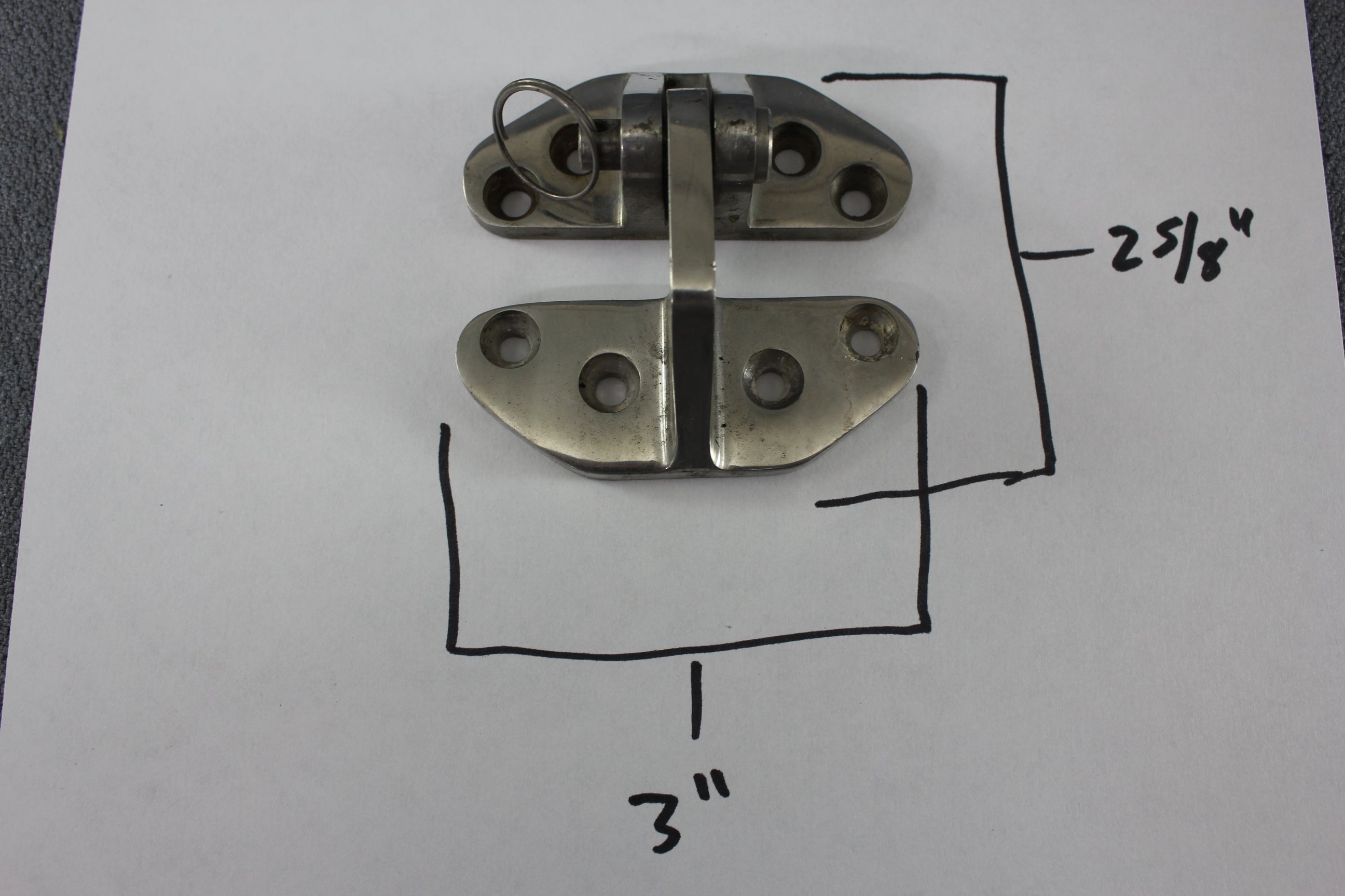 Boat Marine Hatch Doghouse Hinge Engine Cover Locker Hardware Removable Pin Cowl