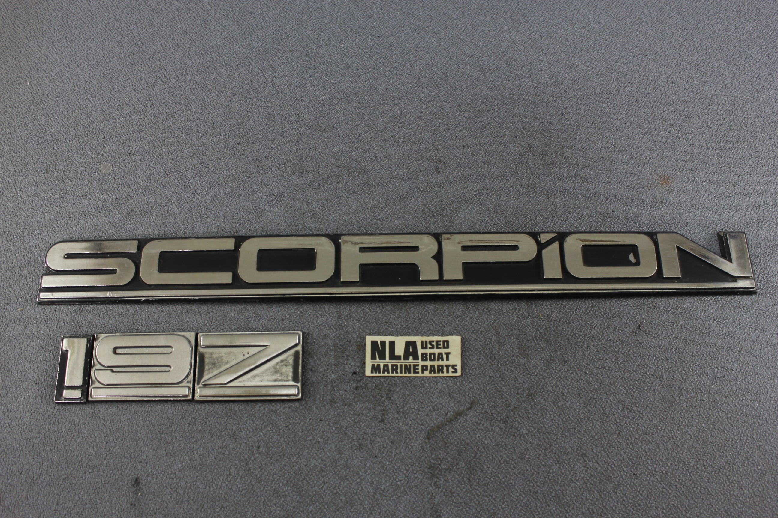 Chris Craft Scorpion Emblem Nameplate Logo Decal 197 Boat Marine Hardware