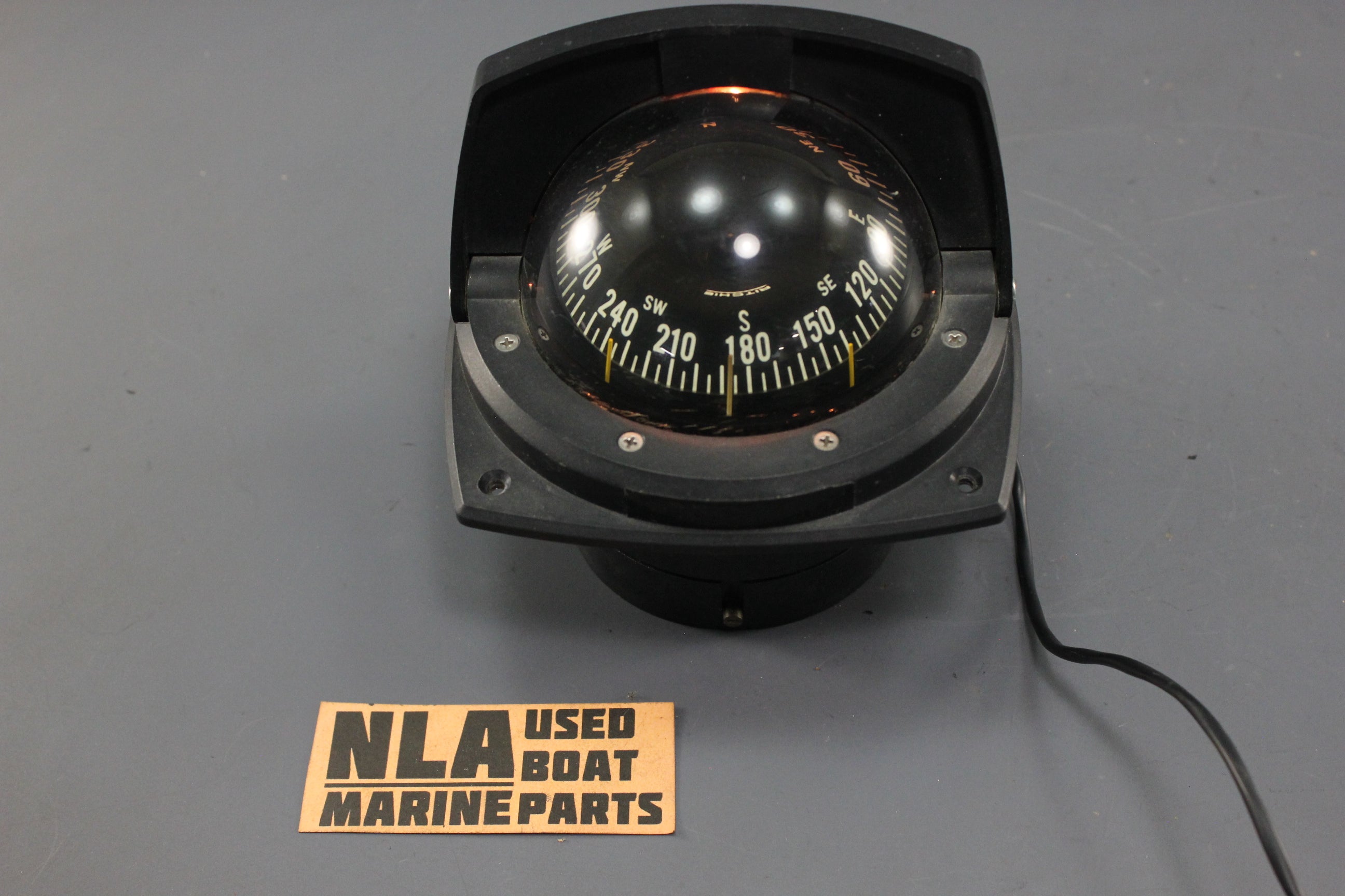 Vintage Ritchie Compass Model HF-73 Marine Boat Lighted Flush Mount Dash