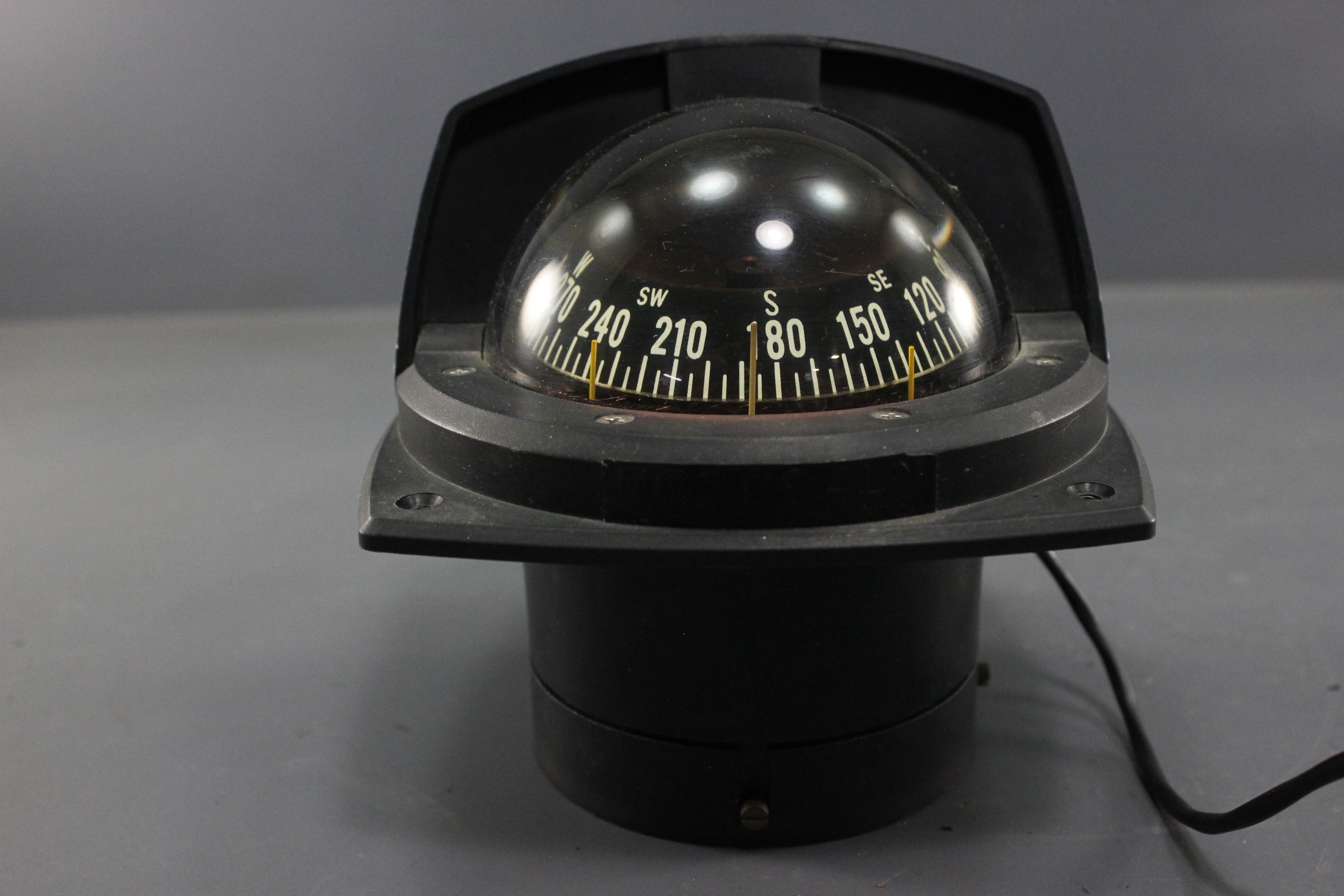 Vintage Ritchie Compass Model HF-73 Marine Boat Lighted Flush Mount Dash