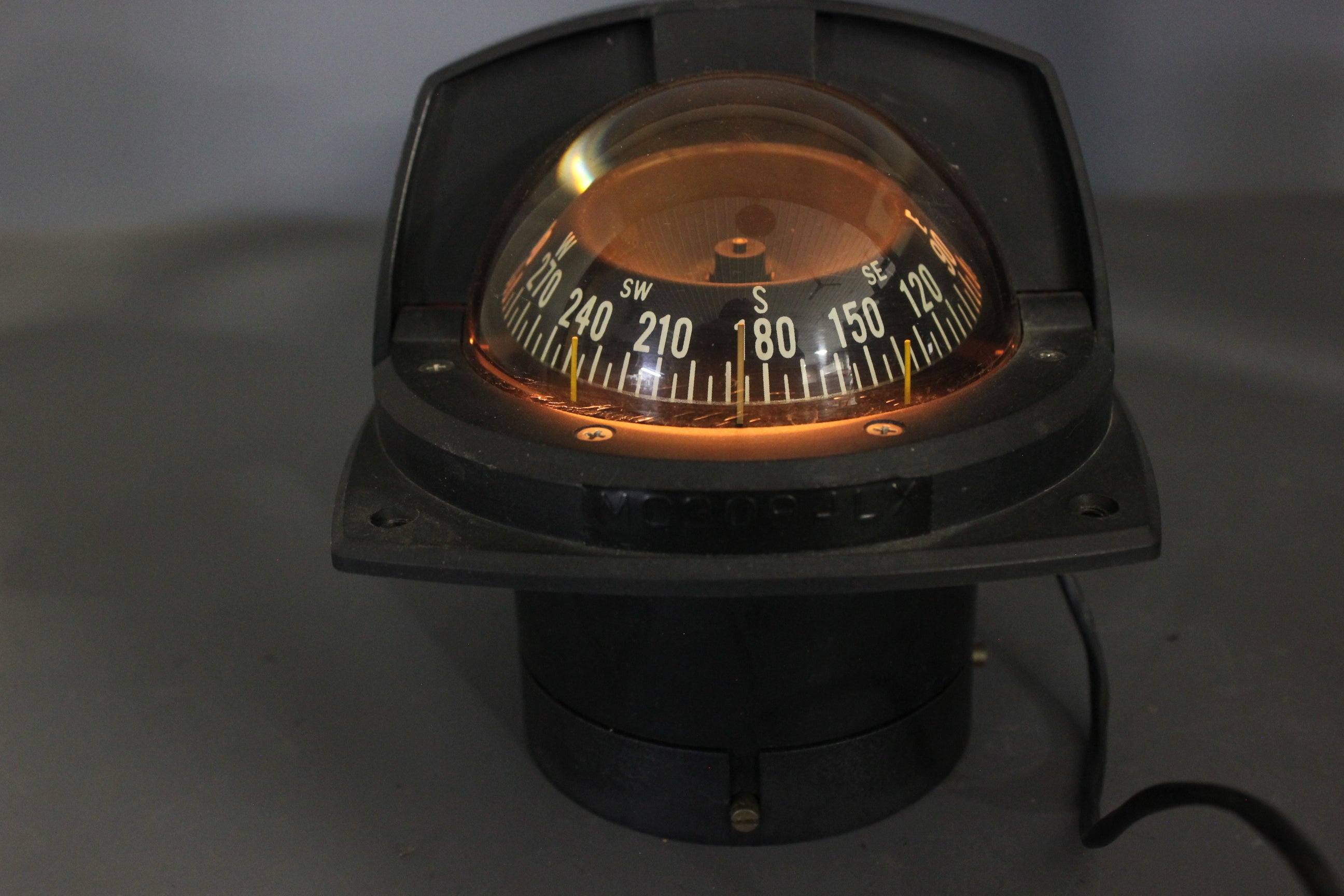 Vintage Ritchie Compass Model HF-73 Marine Boat Lighted Flush Mount Dash