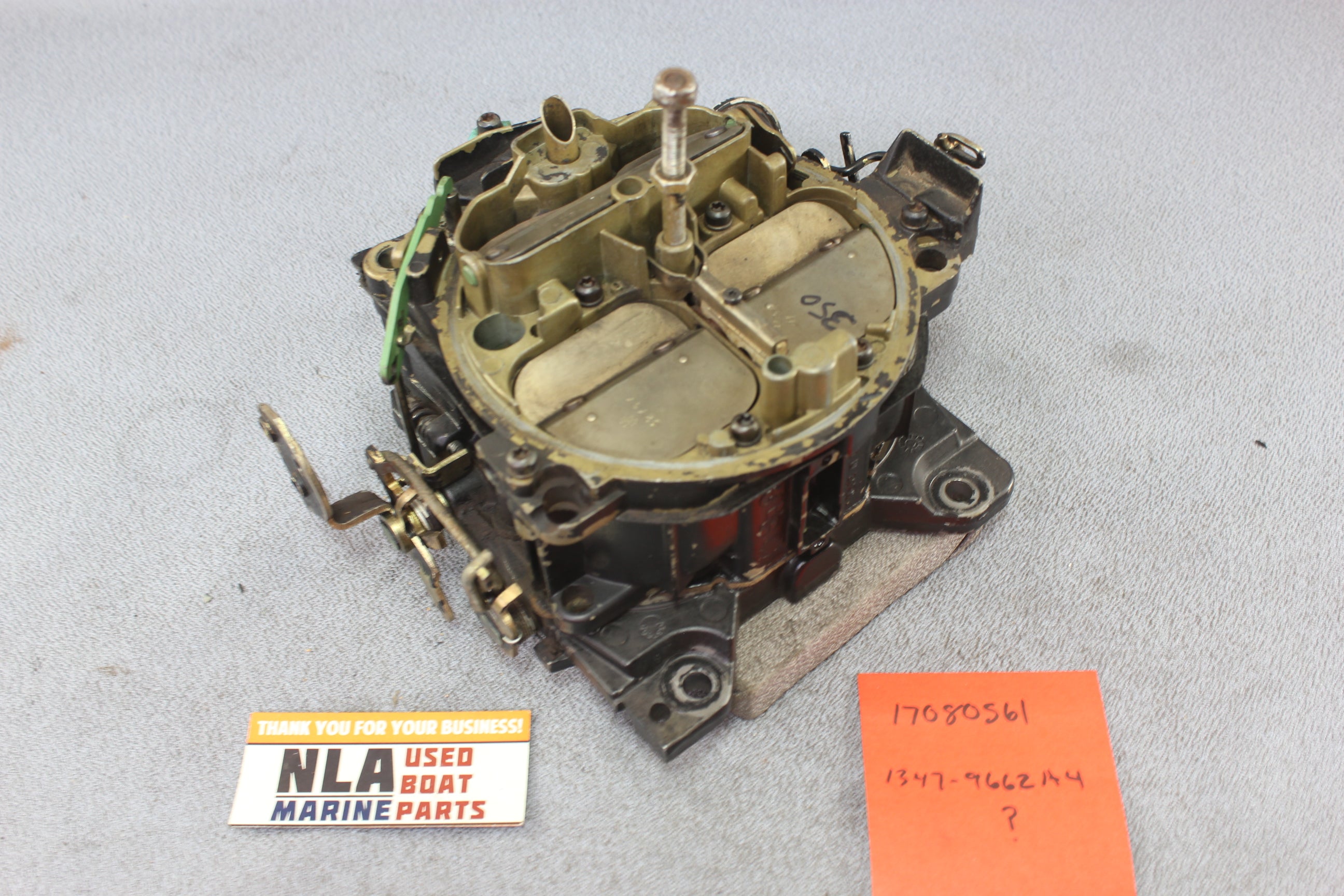 MerCruiser 1347-9662A4 V8 260hp 350 5.7L 4BBL Quadrajet Carburetor Carb 17080561