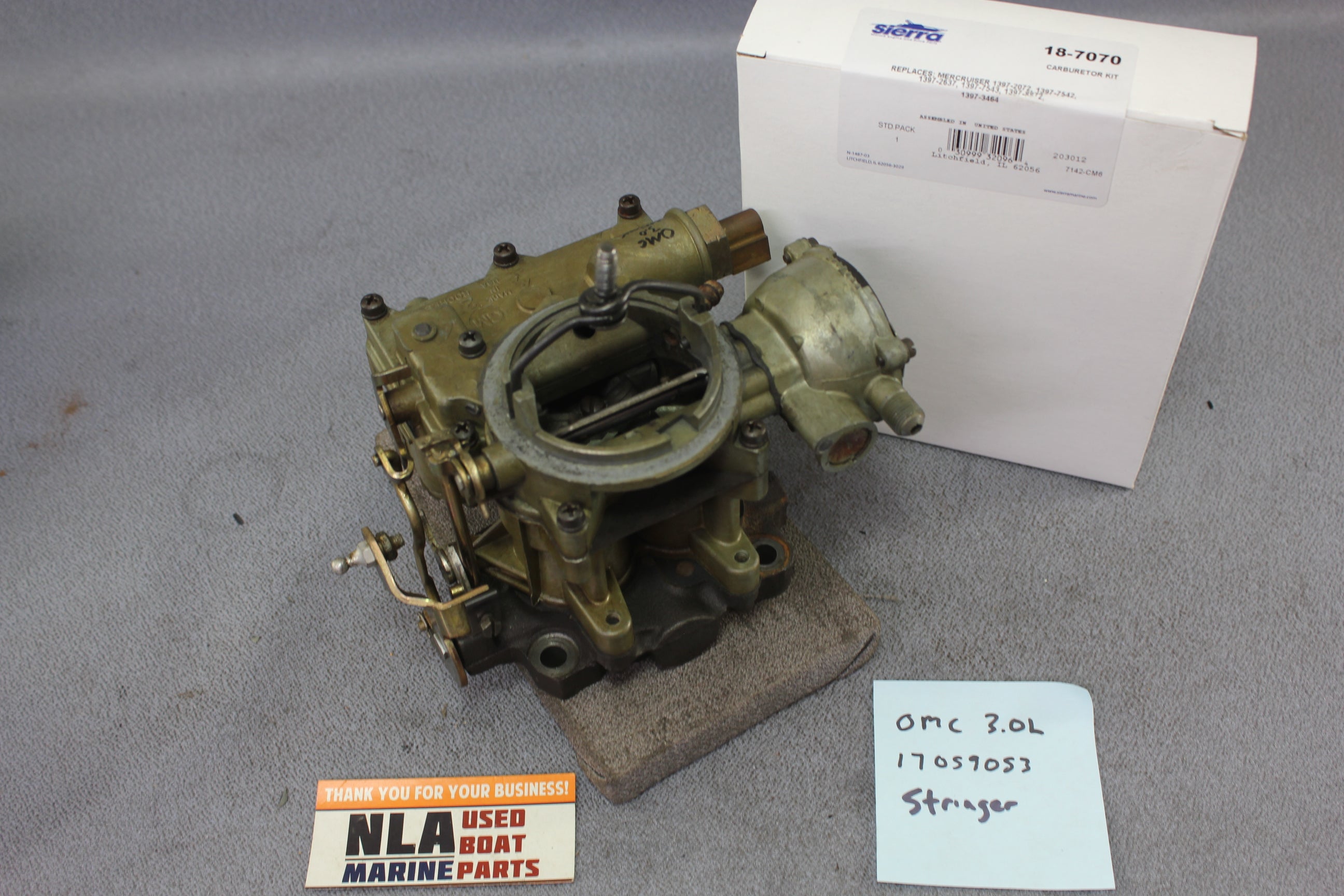 OMC 982217 0982217 GM 4cyl 3.0L Stringer 2BBL Rochester Carburetor Carb 1979-85