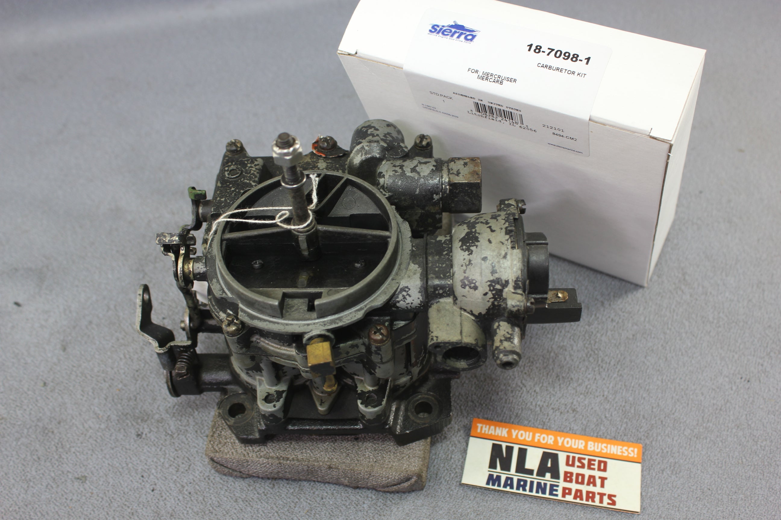 MerCruiser 1389-9564A1 1389-8489A5 4cyl 470 3.7L 170hp Carburetor MerCarb 2bbl