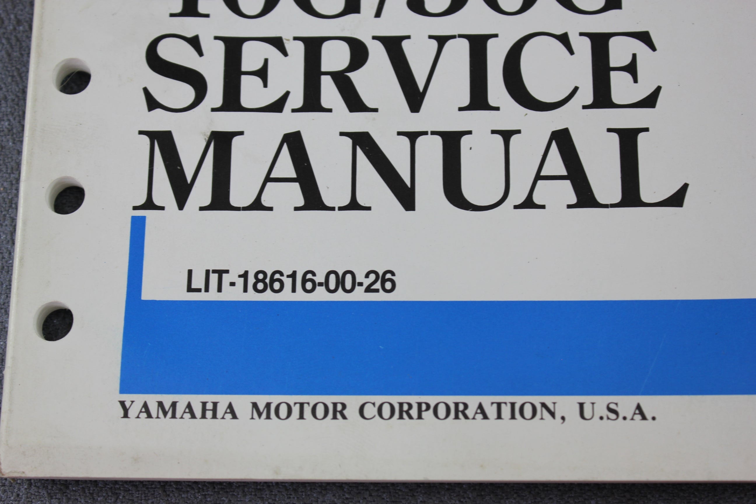 Yamaha Outboard Lit-18616-00-26 40G 50G 40hp 50hp Repair Shop Service Manual