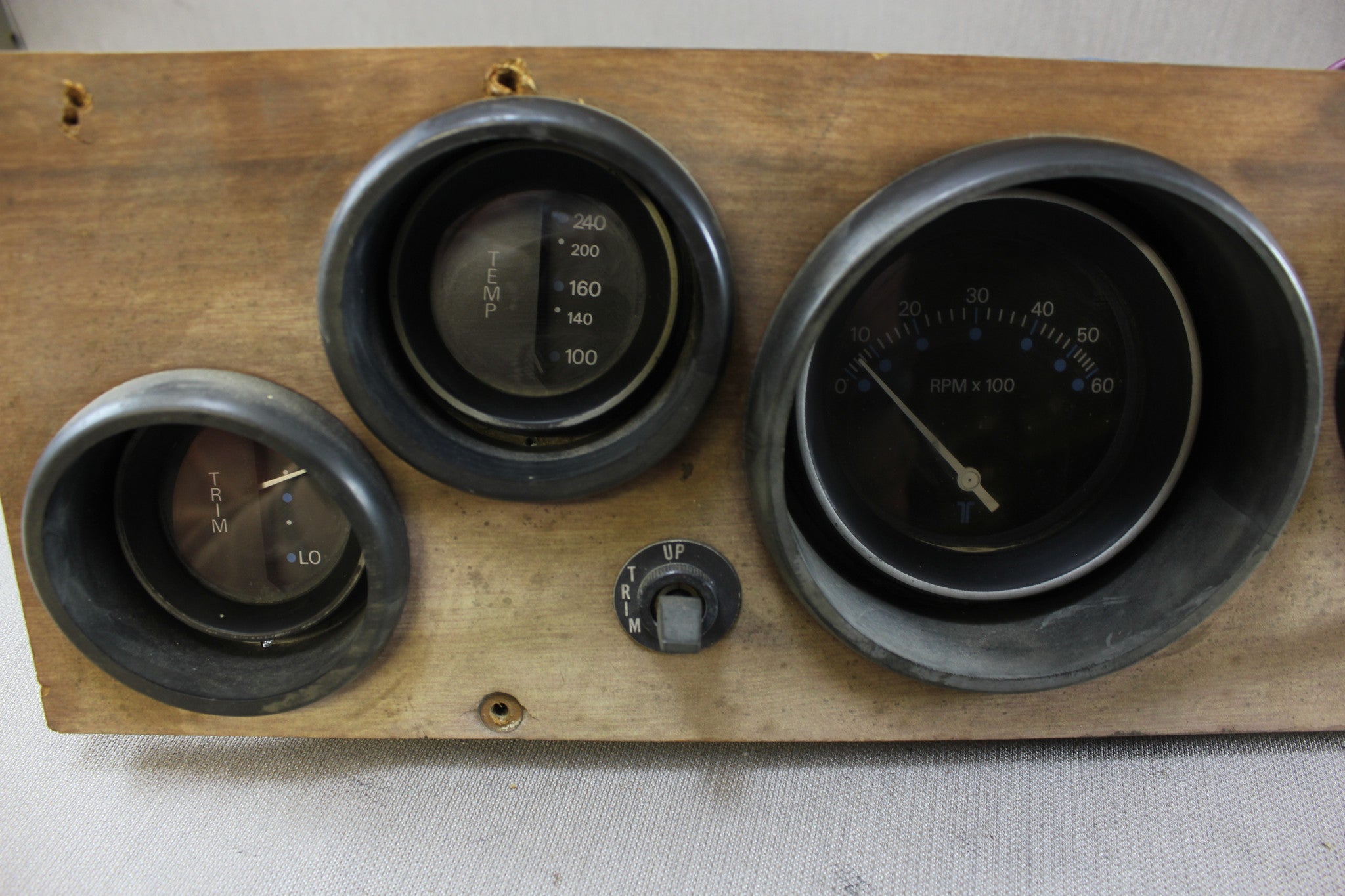 Boat 70's 1977 Sea Ray Stringer Panel Gauges Teleflex RPM Speedometer Tachometer