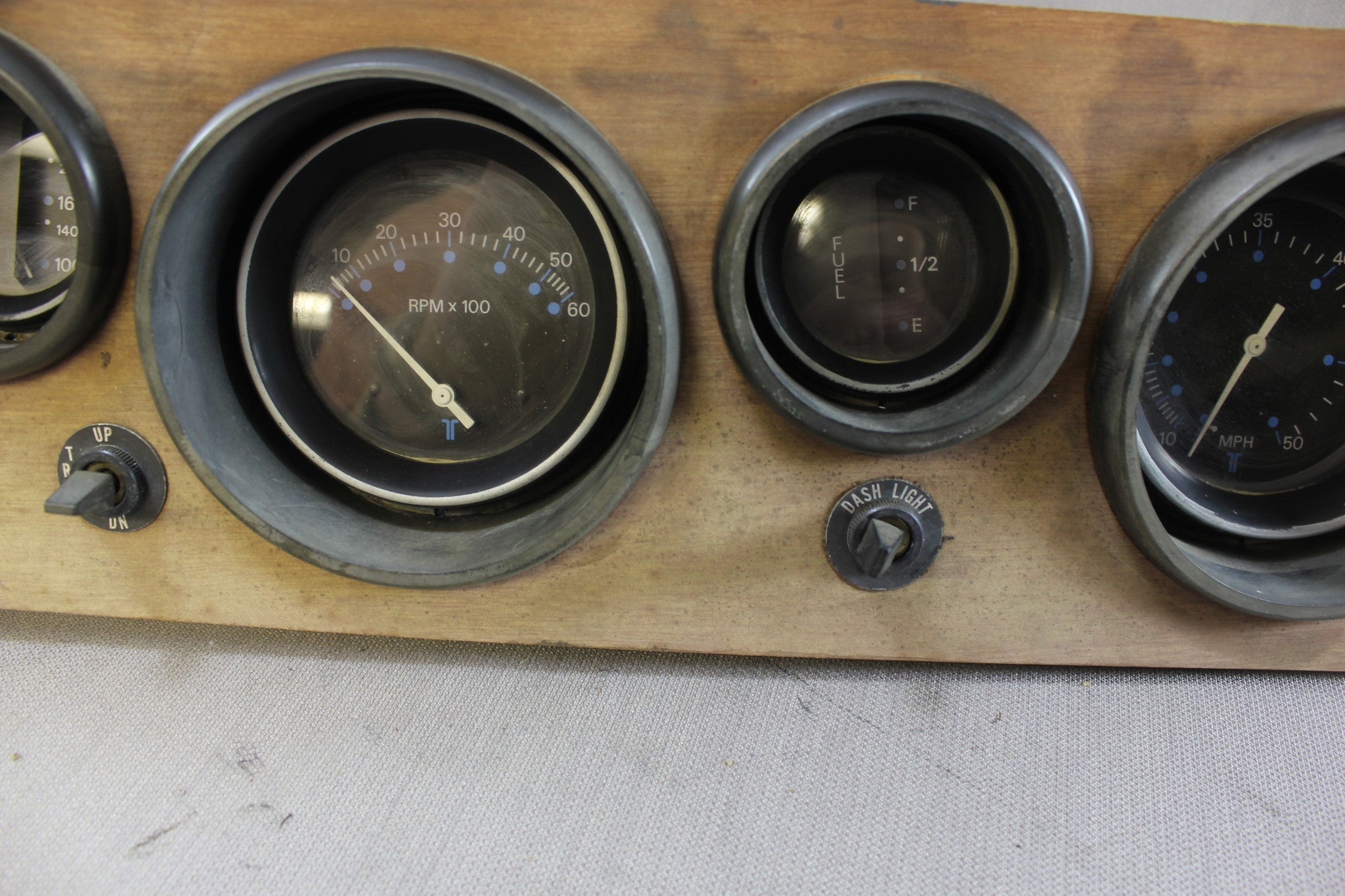 Boat 70's 1977 Sea Ray Stringer Panel Gauges Teleflex RPM Speedometer Tachometer