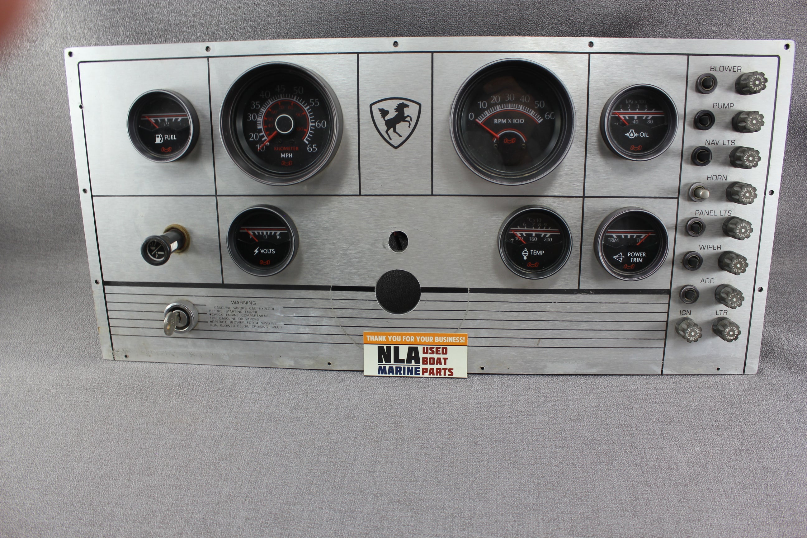 Boat Century Panel Gauges Cluster Dash Medallion RPM Speedometer Tachometer Temp