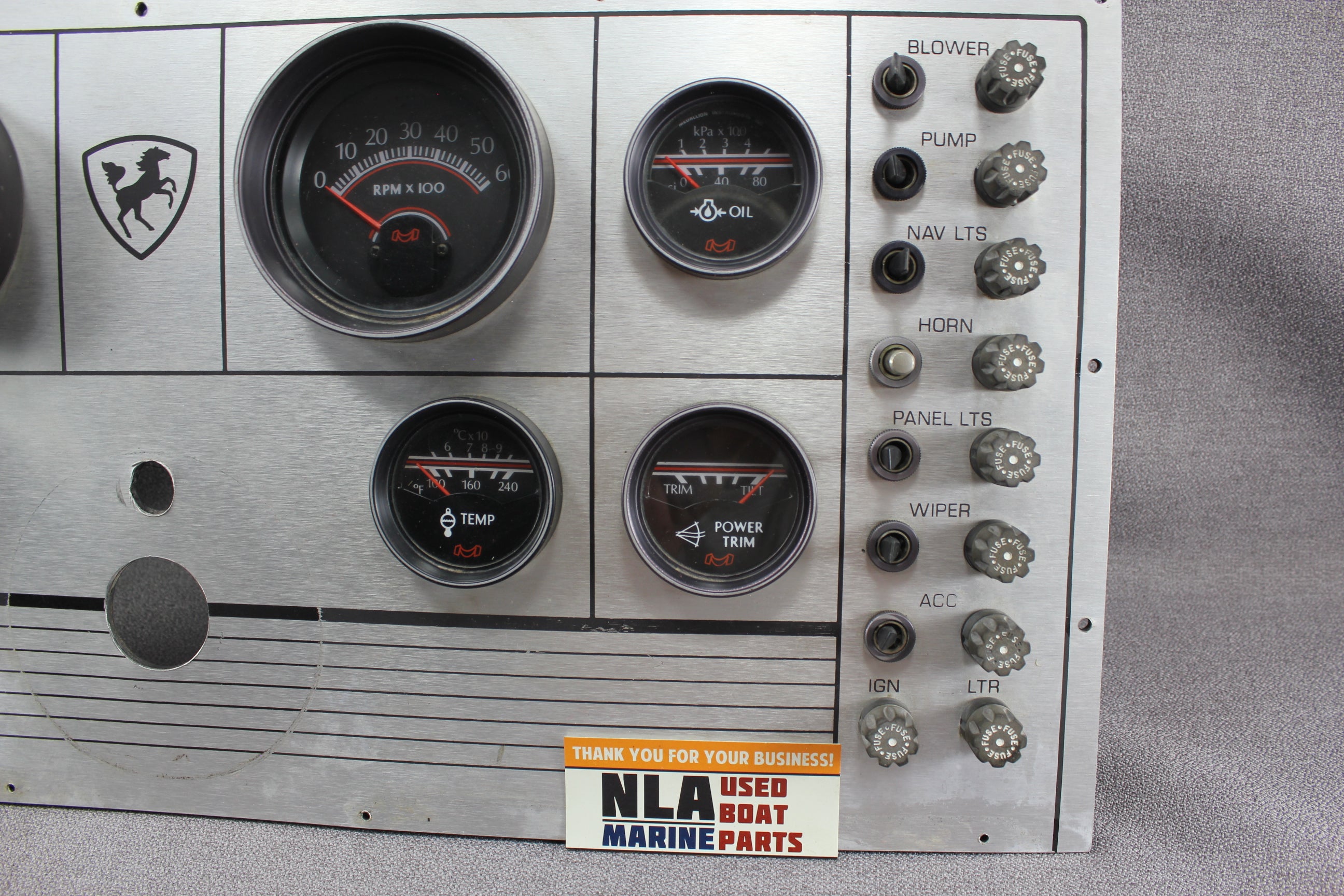 Boat Century Panel Gauges Cluster Dash Medallion RPM Speedometer Tachometer Temp