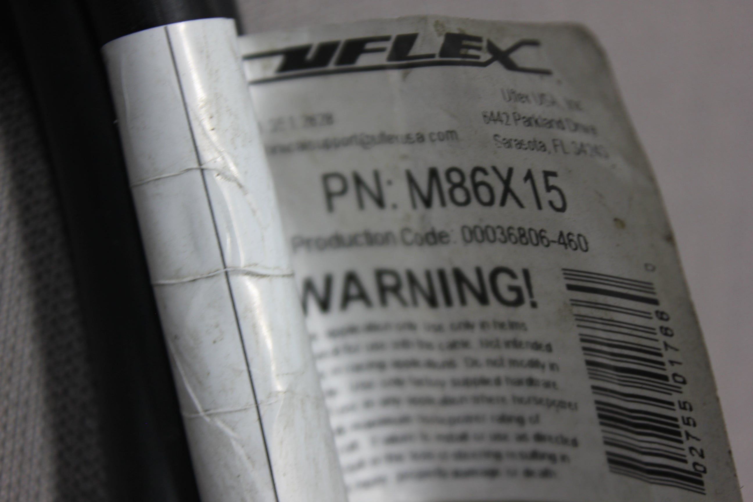 Uflex M86X15 15Ft Rack & Pinion Steering Cable eqiv SSC12415 & Morse Command 200