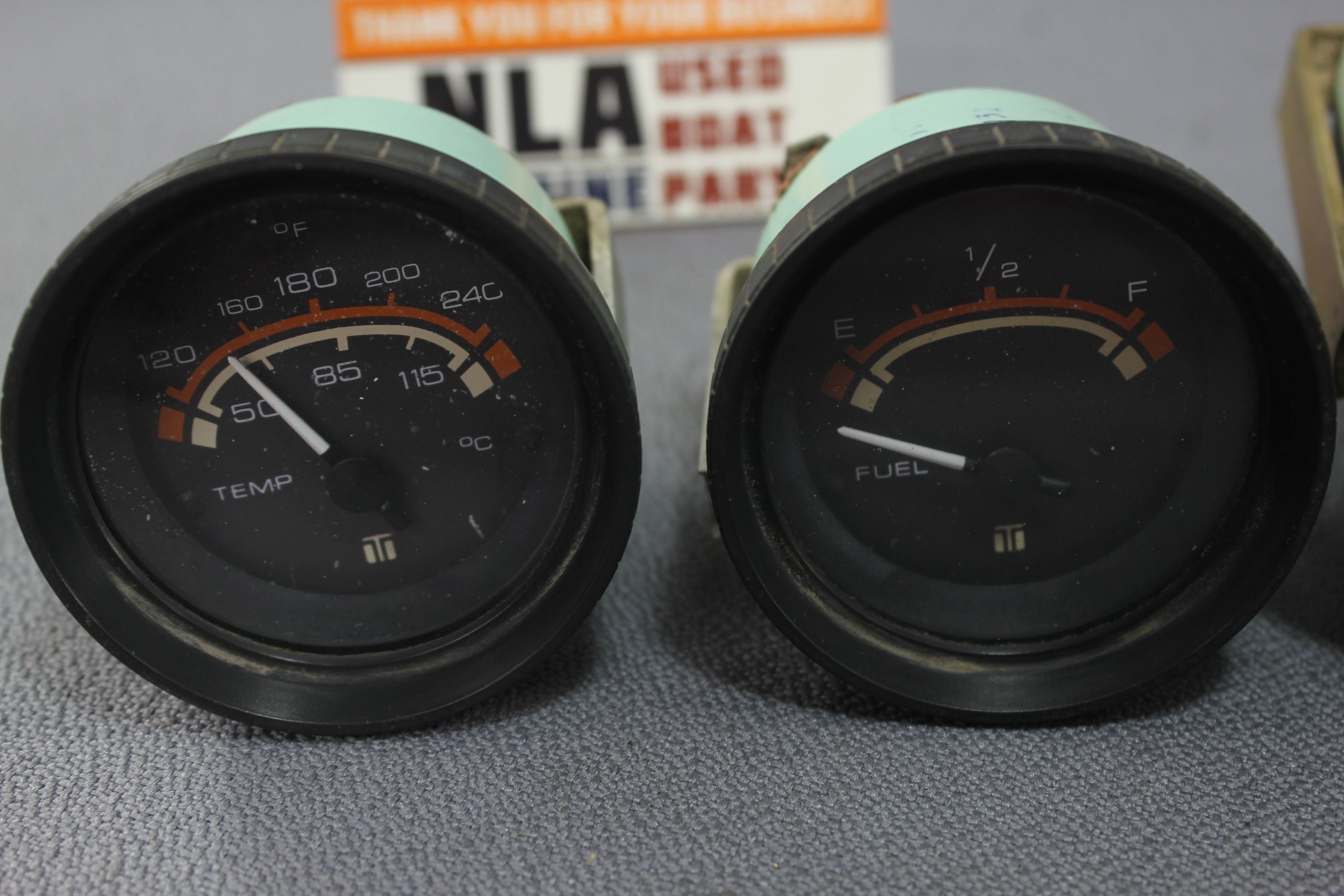 Boat Gauge Set Teleflex Gauges RPM Speedometer Tachometer Water Temp Fuel Oil