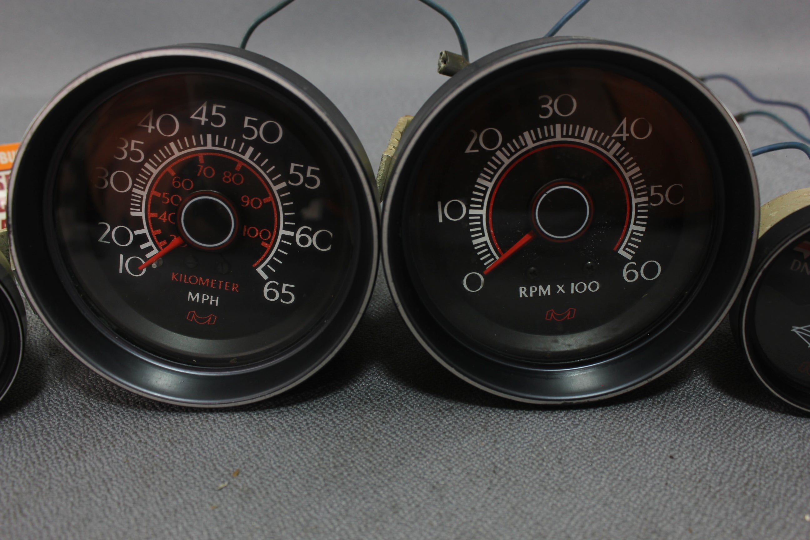 Boat Gauge Set Medallion RPM Tachometer Speedometer Fuel Level Trim Voltage Oil