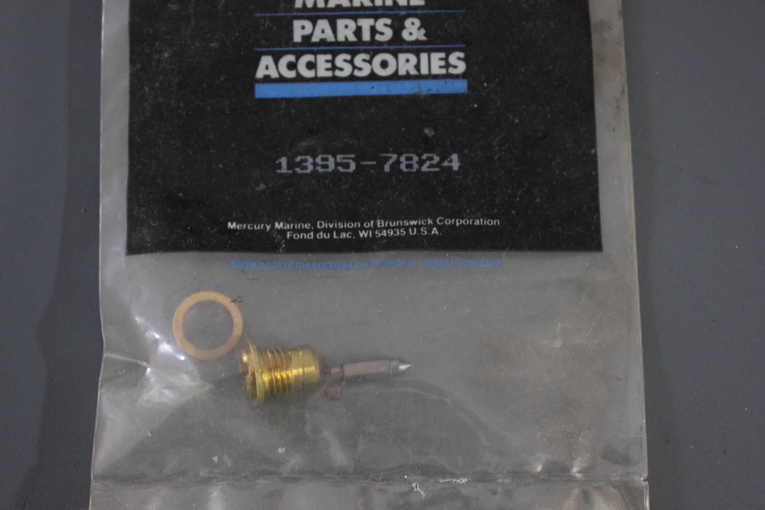 Mercury 1395-7824 Carburetor Inlet Needle & Seat Assembly Outboard Mariner