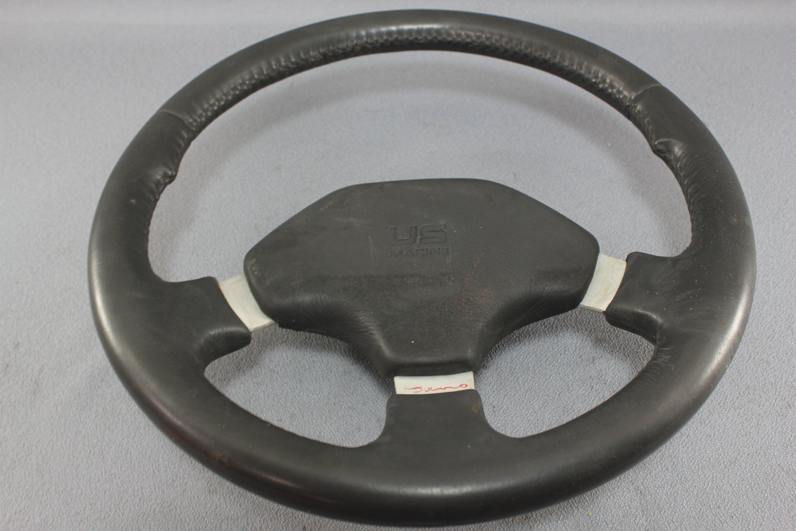 Boat Steering Wheel Bayliner Rubber Grip 3-Spoke Helm Foam Cap Cover Hub