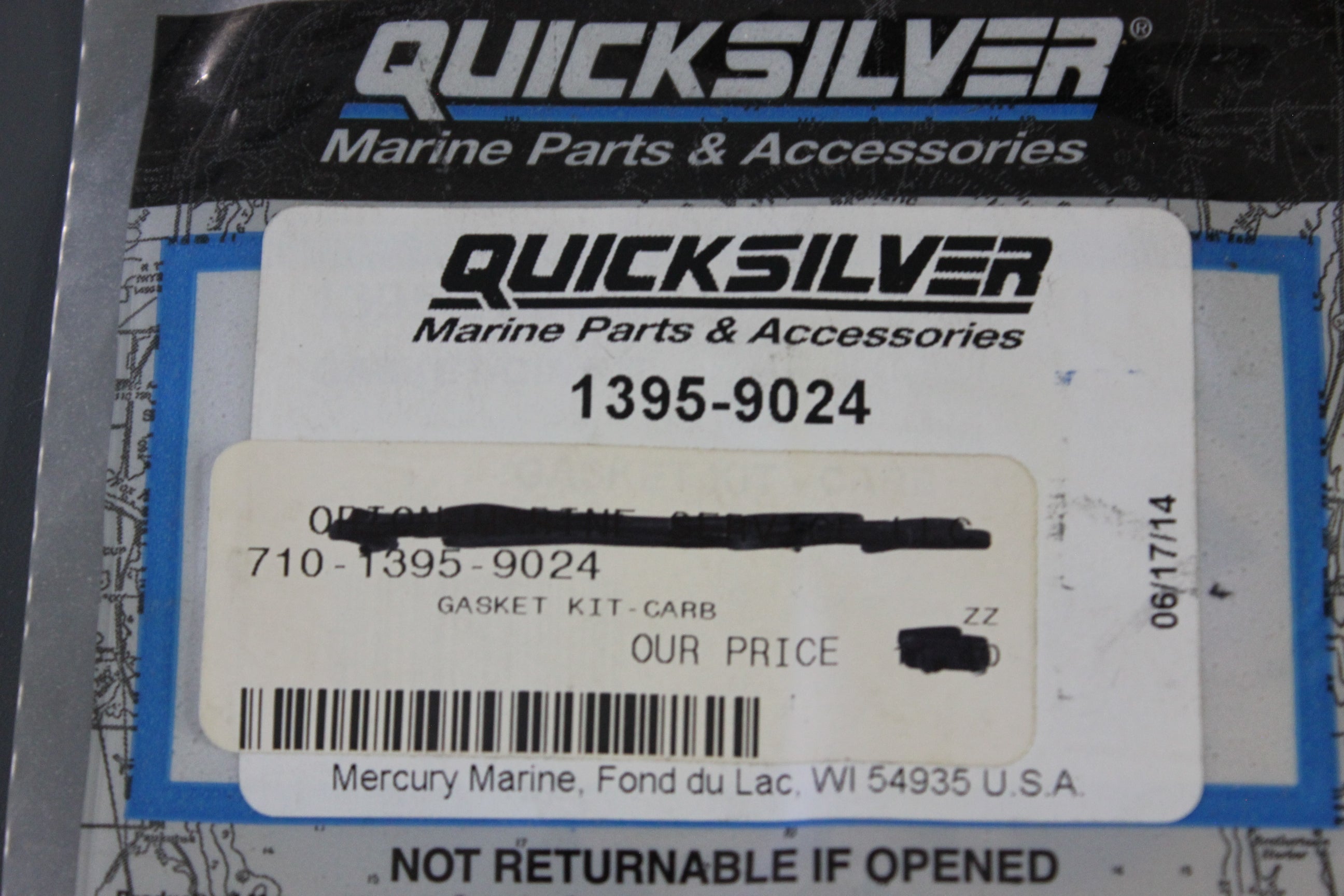 Mercury 1395-9024 Fuel Pump Diaphragm Gasket Kit Outboard