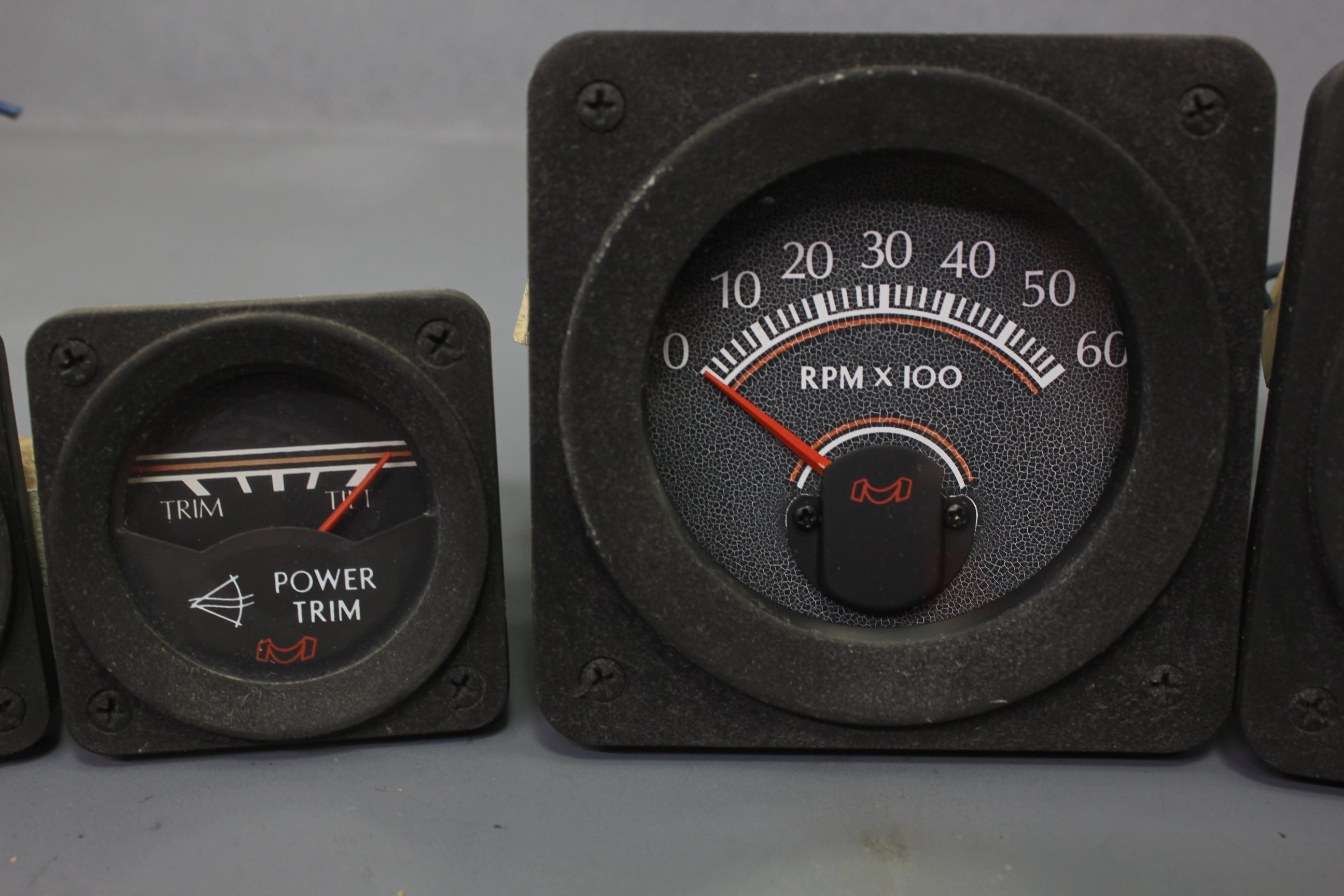 Boat Gauge Set Medallion Gauges RPM Tachometer Water Temp Voltage Fuel Trim